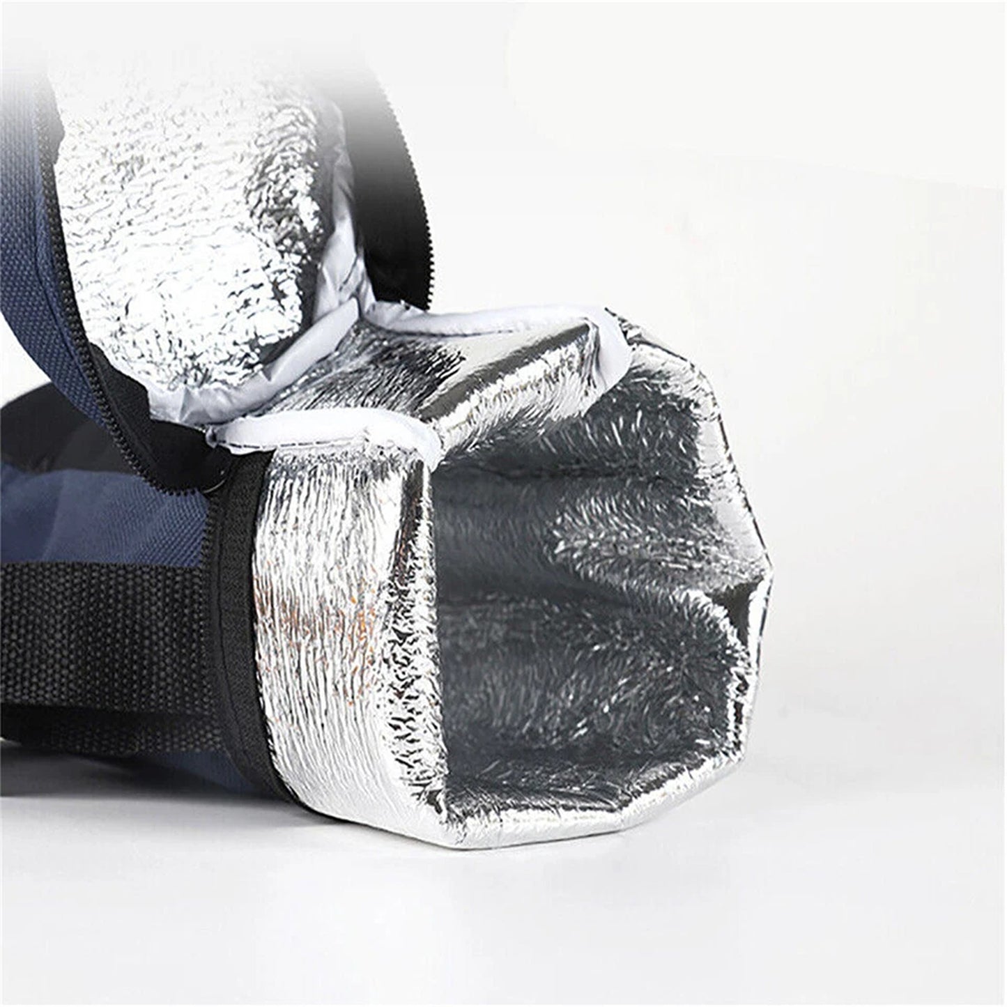 Navy Portable Wine Tote with Thermal Insulation