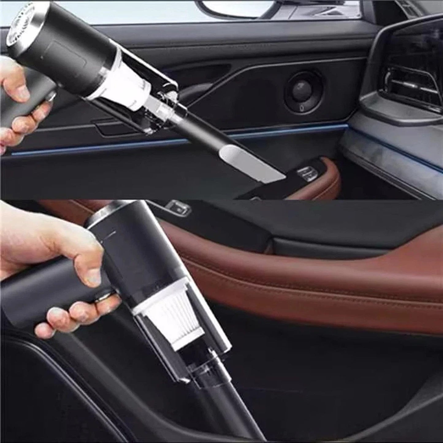 Cordless Vacuum and Air Duster for Car Interior Cleaning