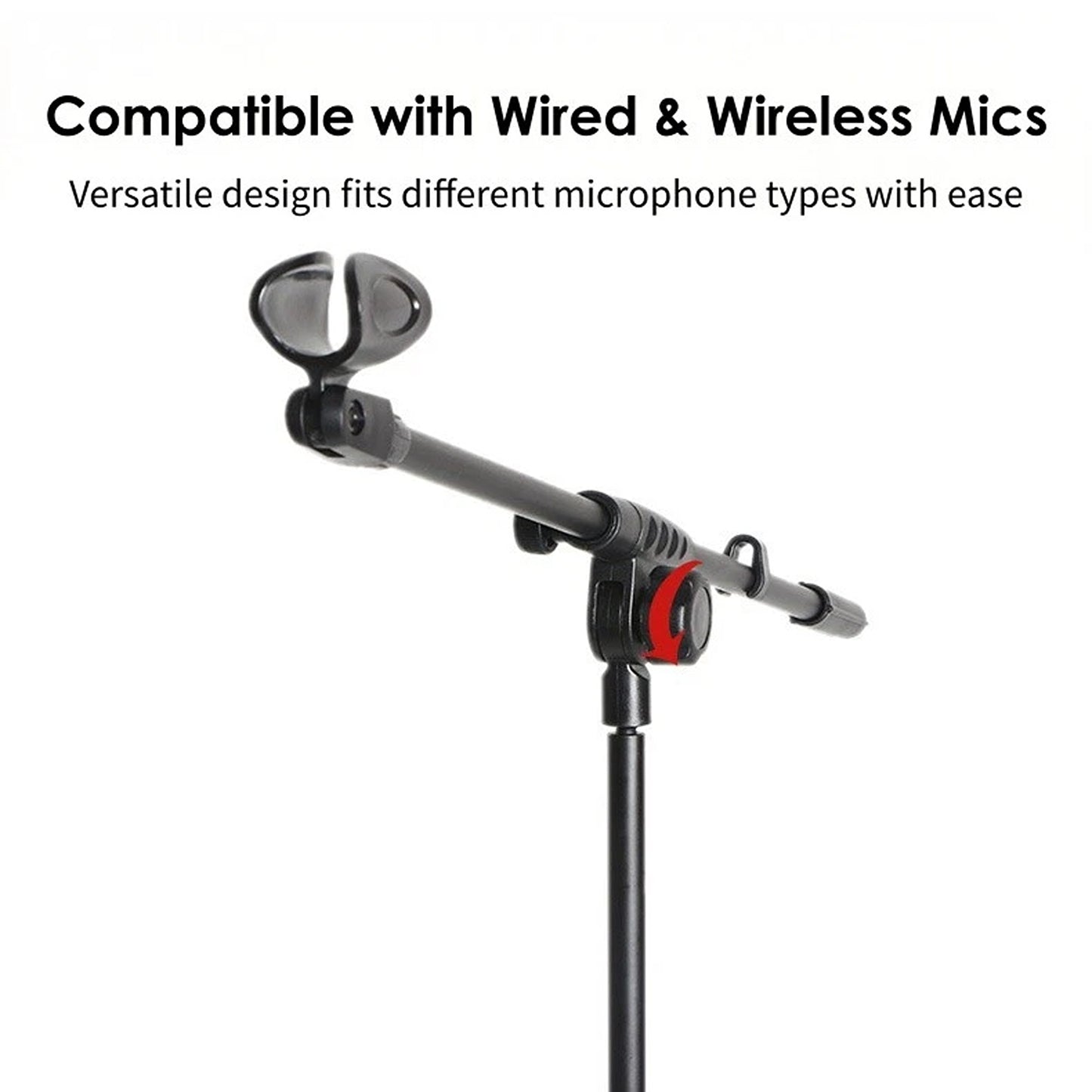 Adjustable Telescopic Boom Microphone Stand with Tripod