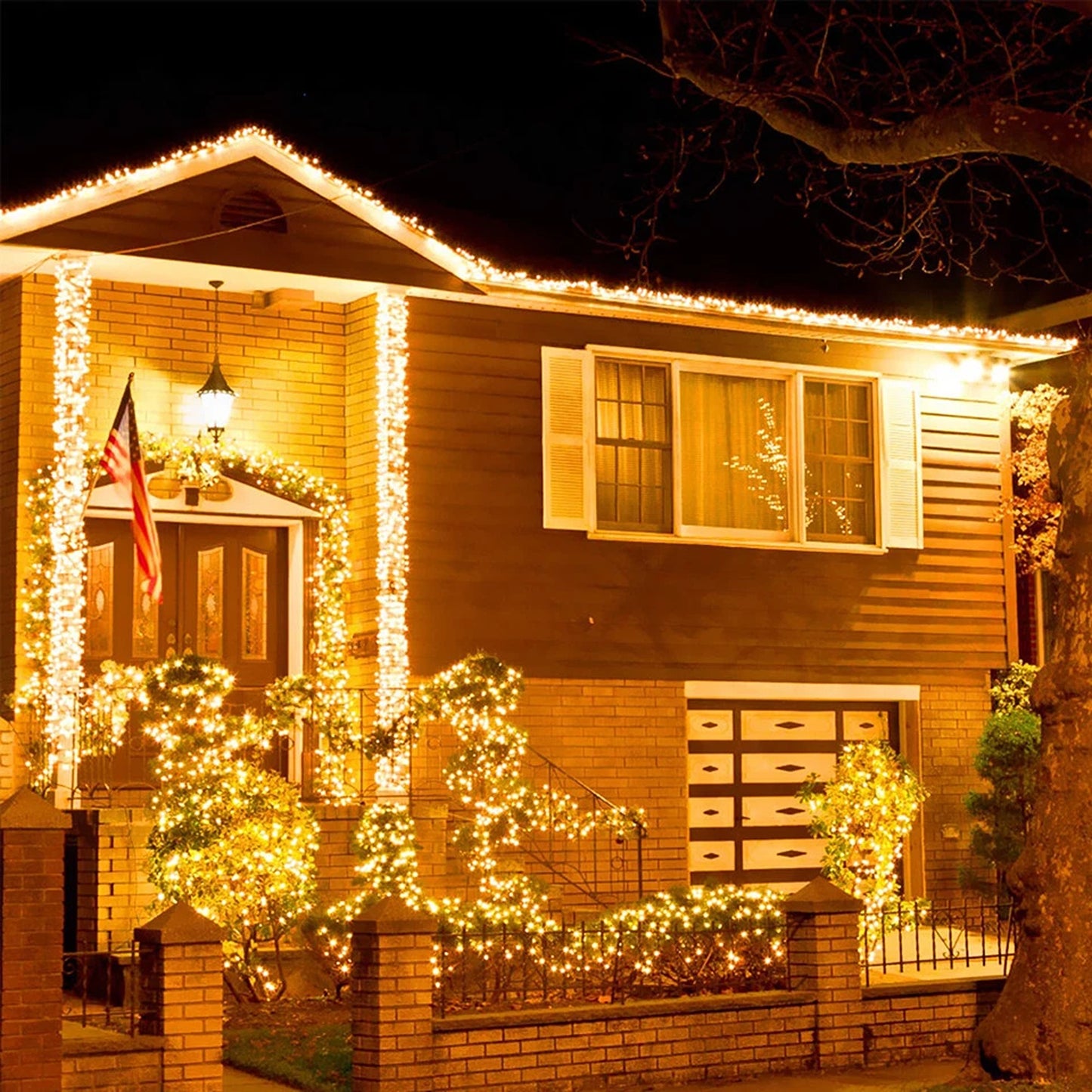 Warm White Solar Fairy String Lights 100 200 500 LED Outdoor Garden Decoration