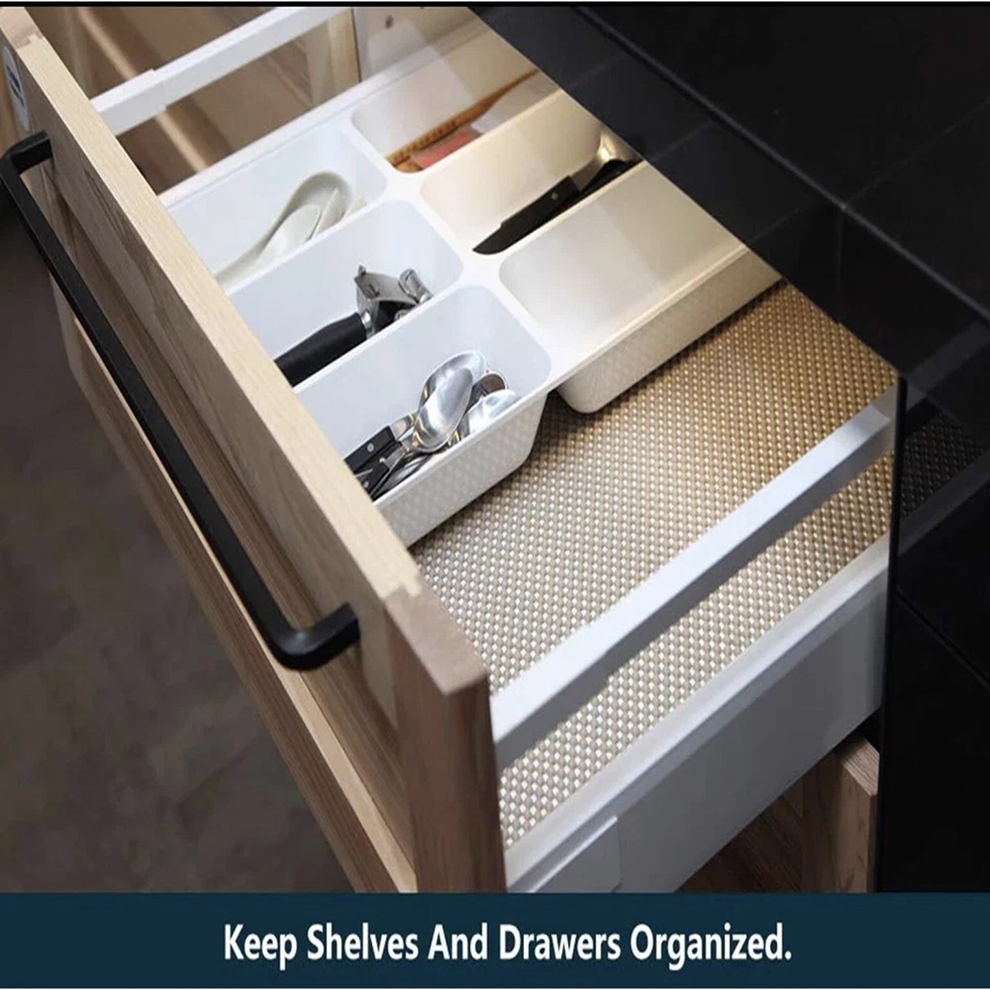 Multi Purpose Anti Slip Mat Roll for Shelves and Drawers