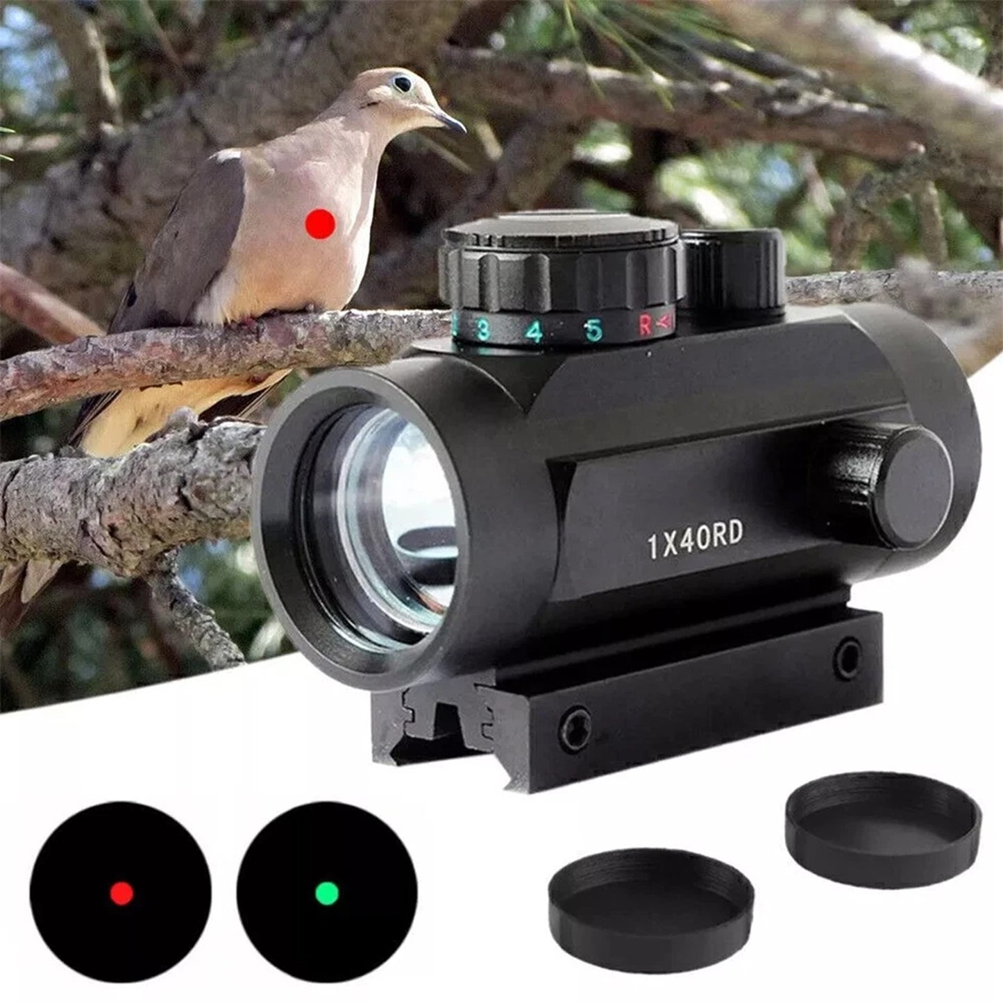 Tactical Reflex Sight Compatible with 11mm and 20mm Rails