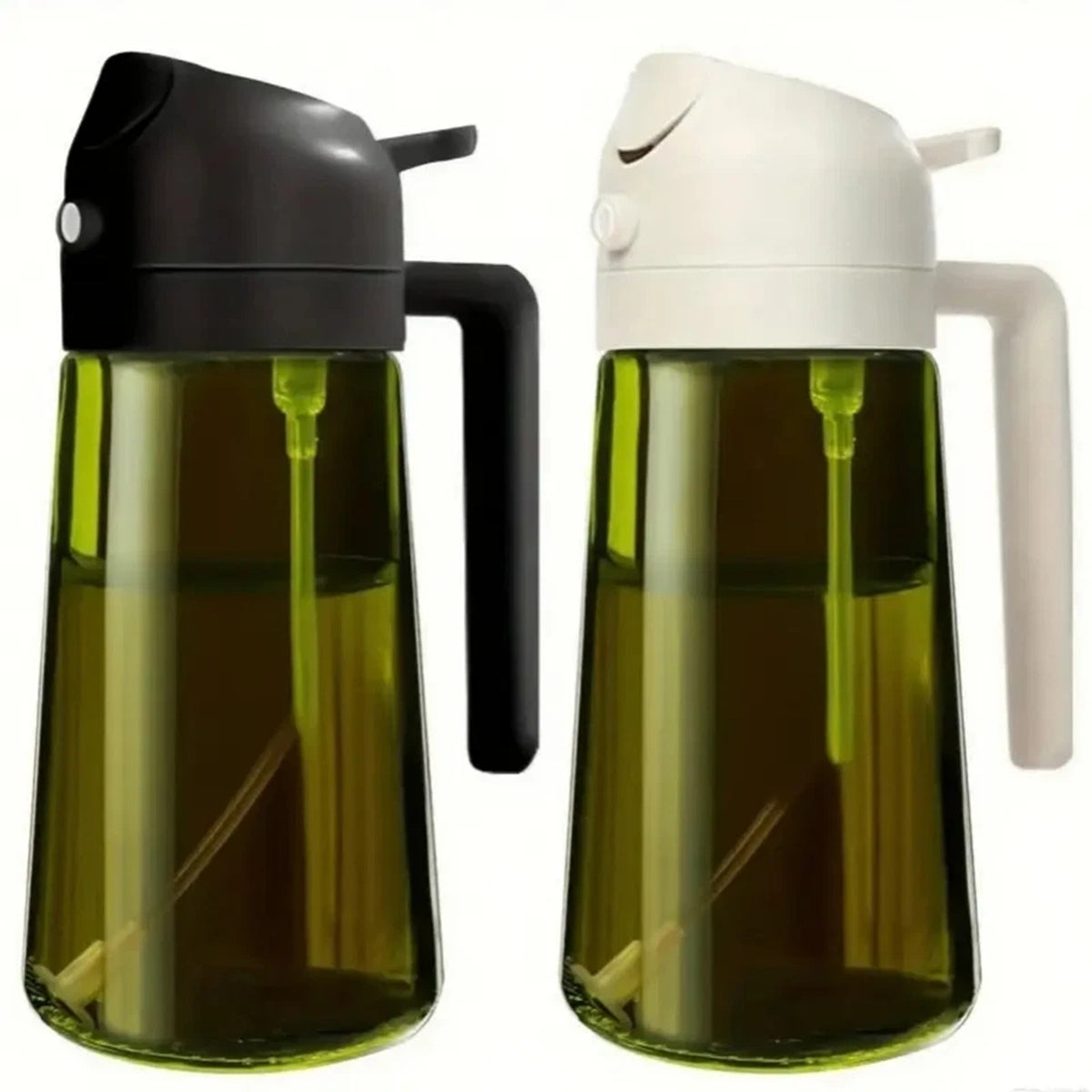2 in 1 Olive Oil Sprayer and Dispenser Bottle for Cooking Baking and BBQ