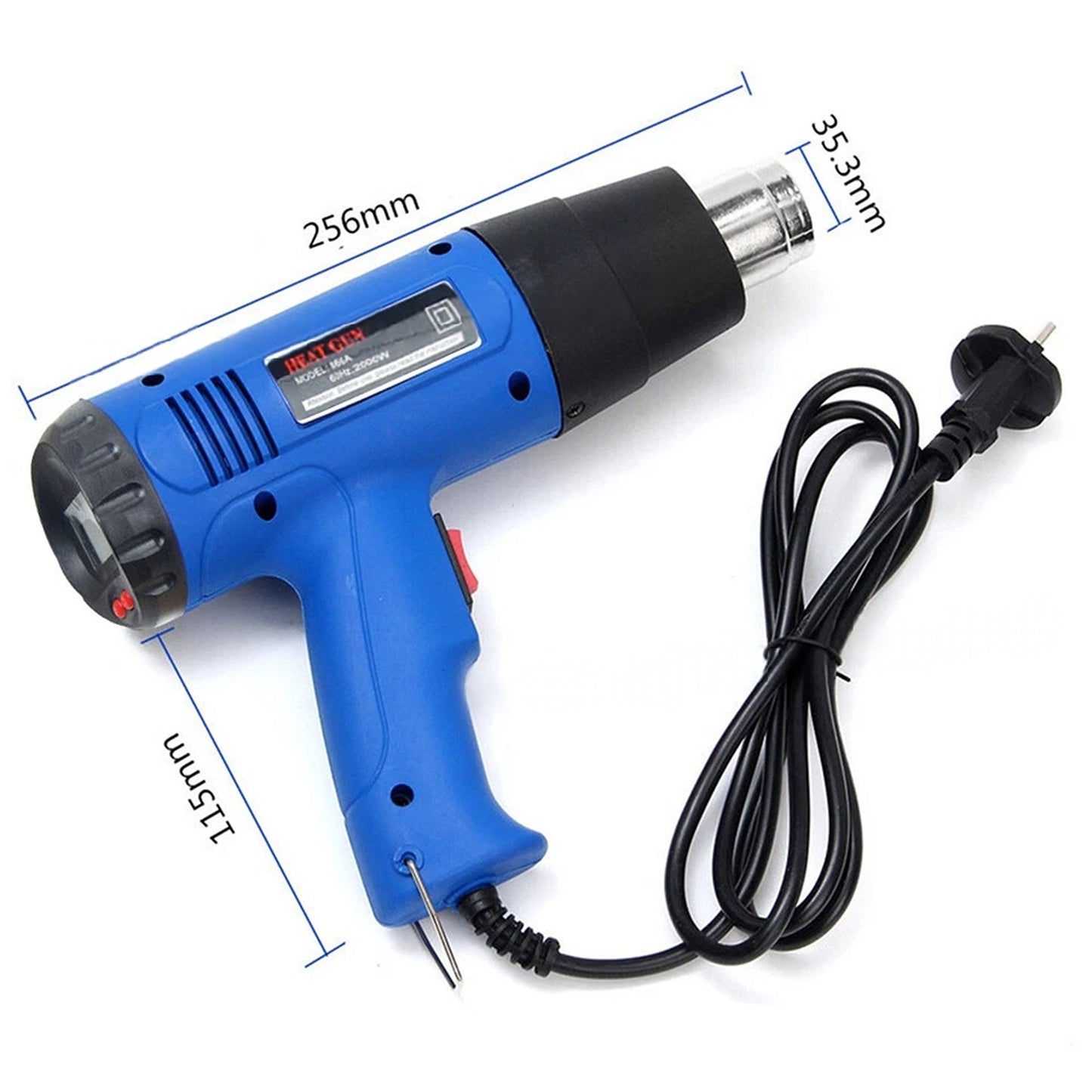 Electric Heat Gun LCD Digital Temperature Hot Air Heating Tool Set A 220V 2000W
