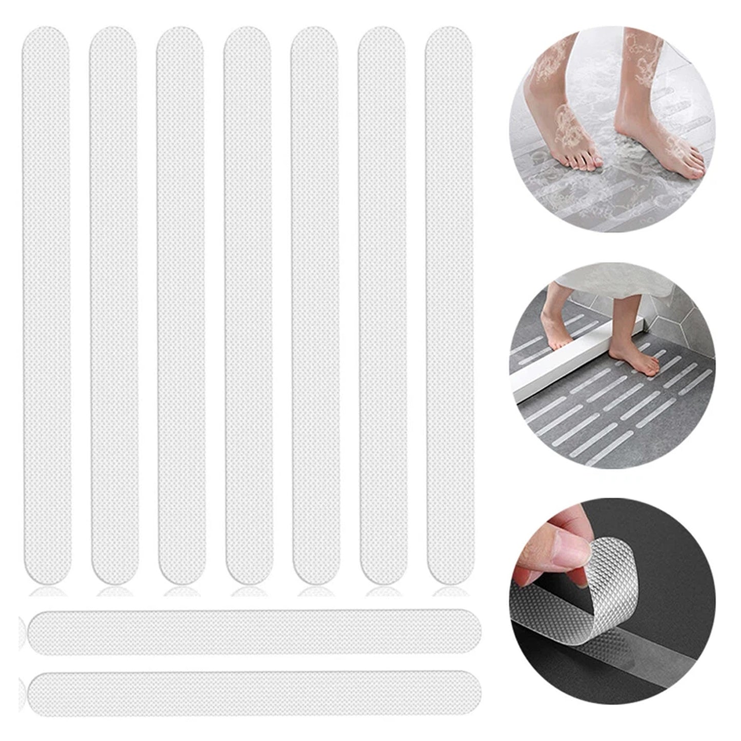 24 Piece Anti Slip Bath and Shower Safety Strips
