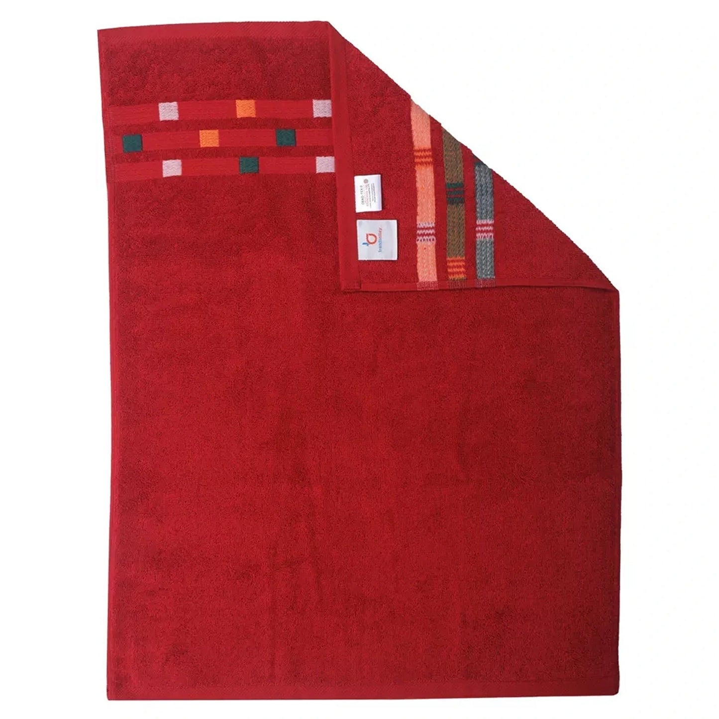 Red Soft and Absorbent Luxury Cotton Towel Set 550 GSM