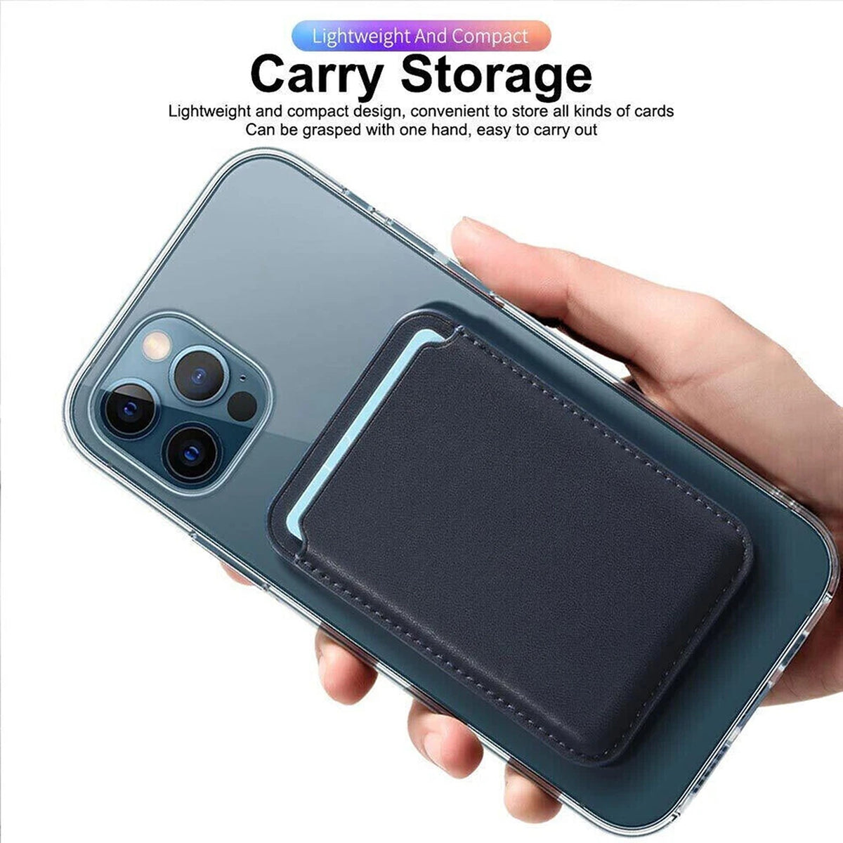 MagSafe Magnetic Leather Card Holder Wallet for iPhone 18 17 16 15 14 13 12 Pro Max
