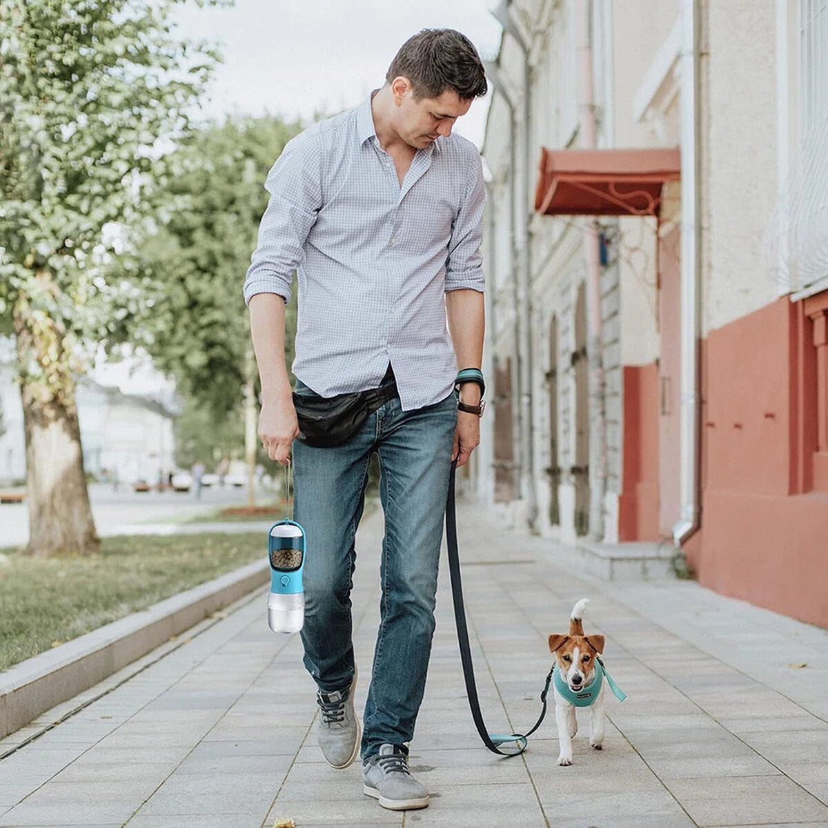 550ML Portable Pet Water Bottle for Dogs and Cats Travel Drinking Cup