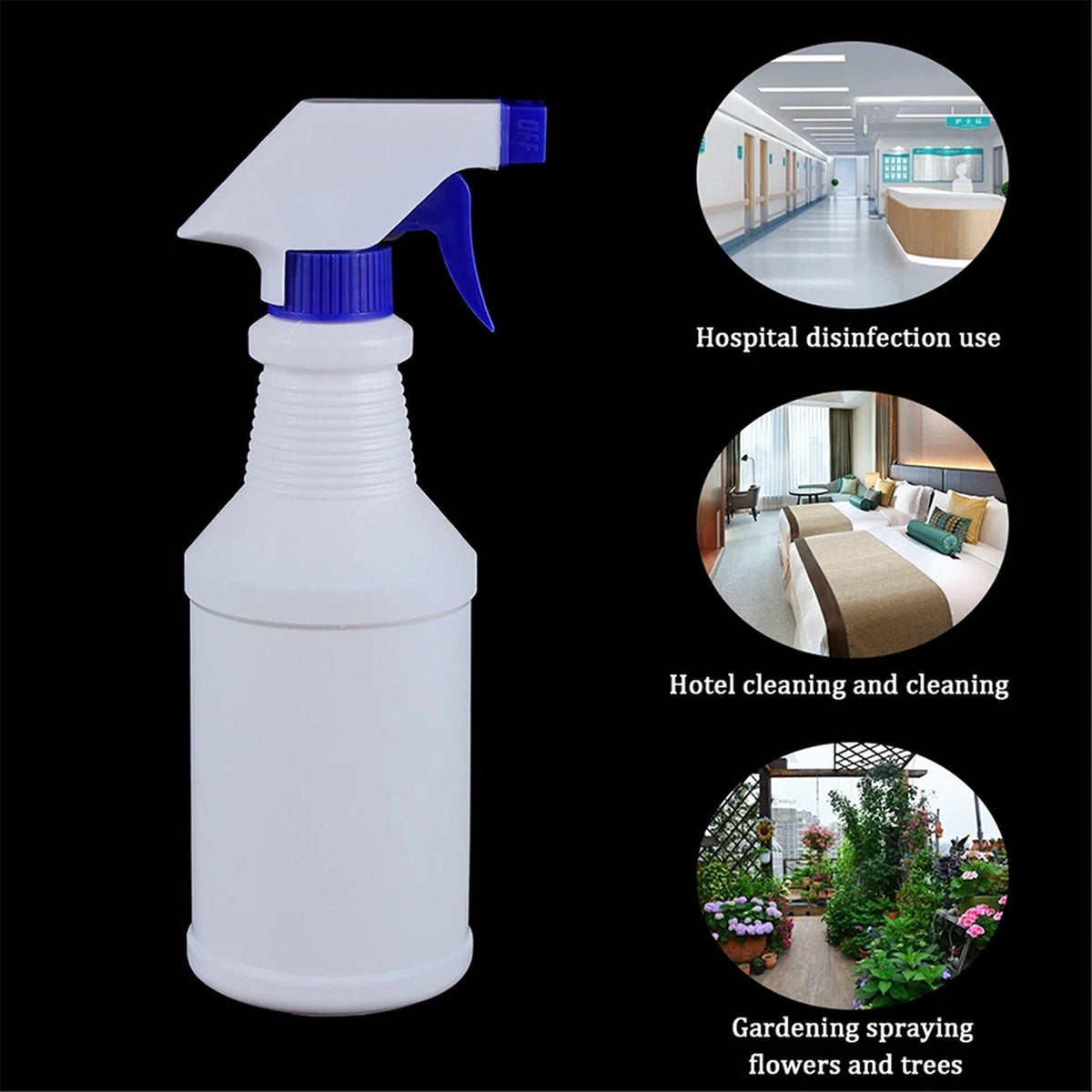 3 Pieces 500ML Water Spray Bottle with Trigger for Plant Care