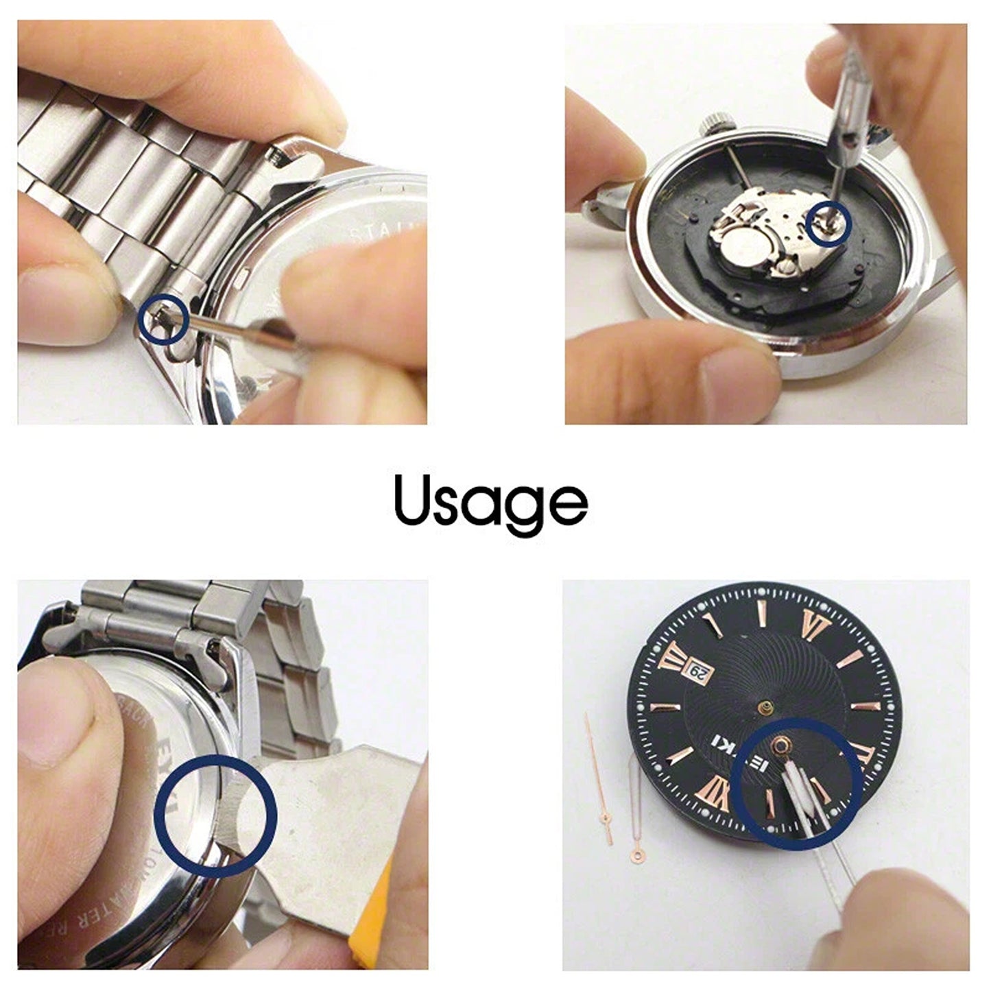 504 Piece Watch Repair Tool Kit with Case Opener