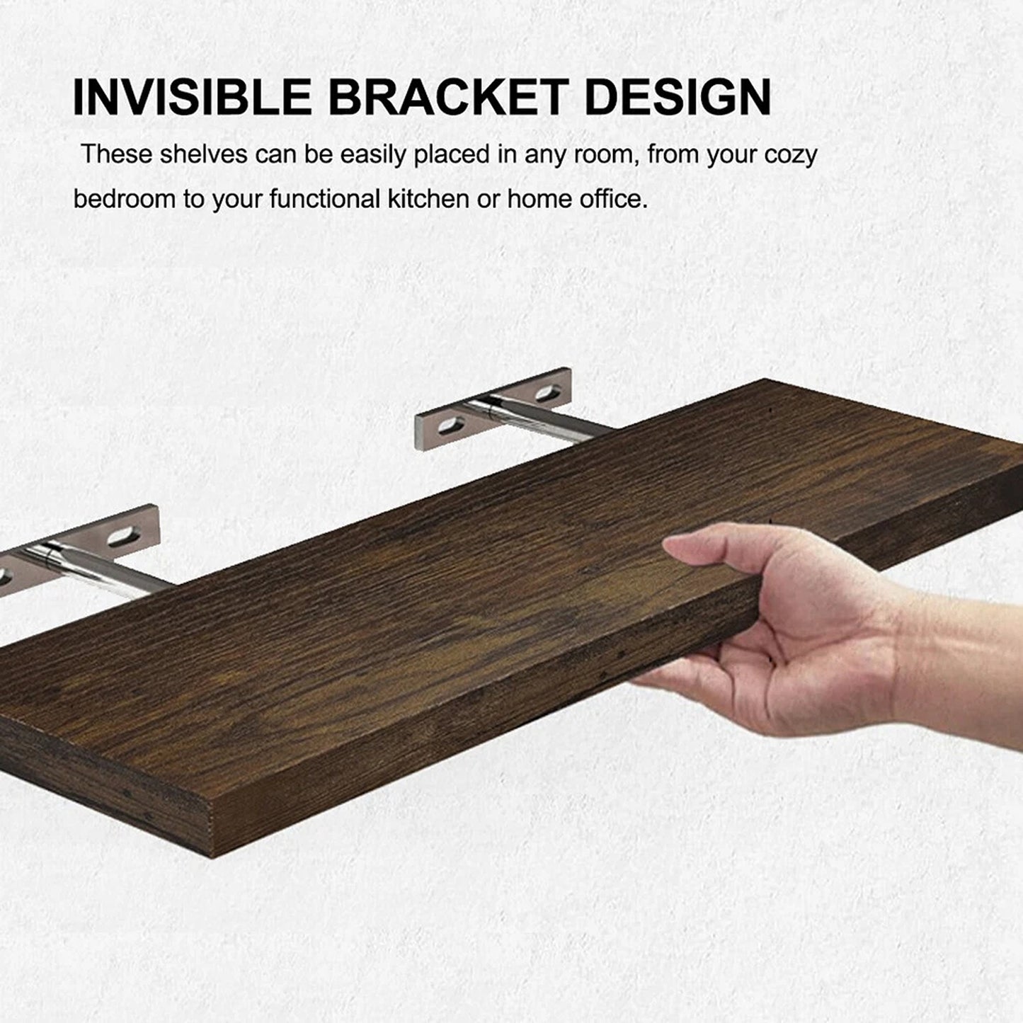 3 Piece Wall Mounted Storage Shelf Set