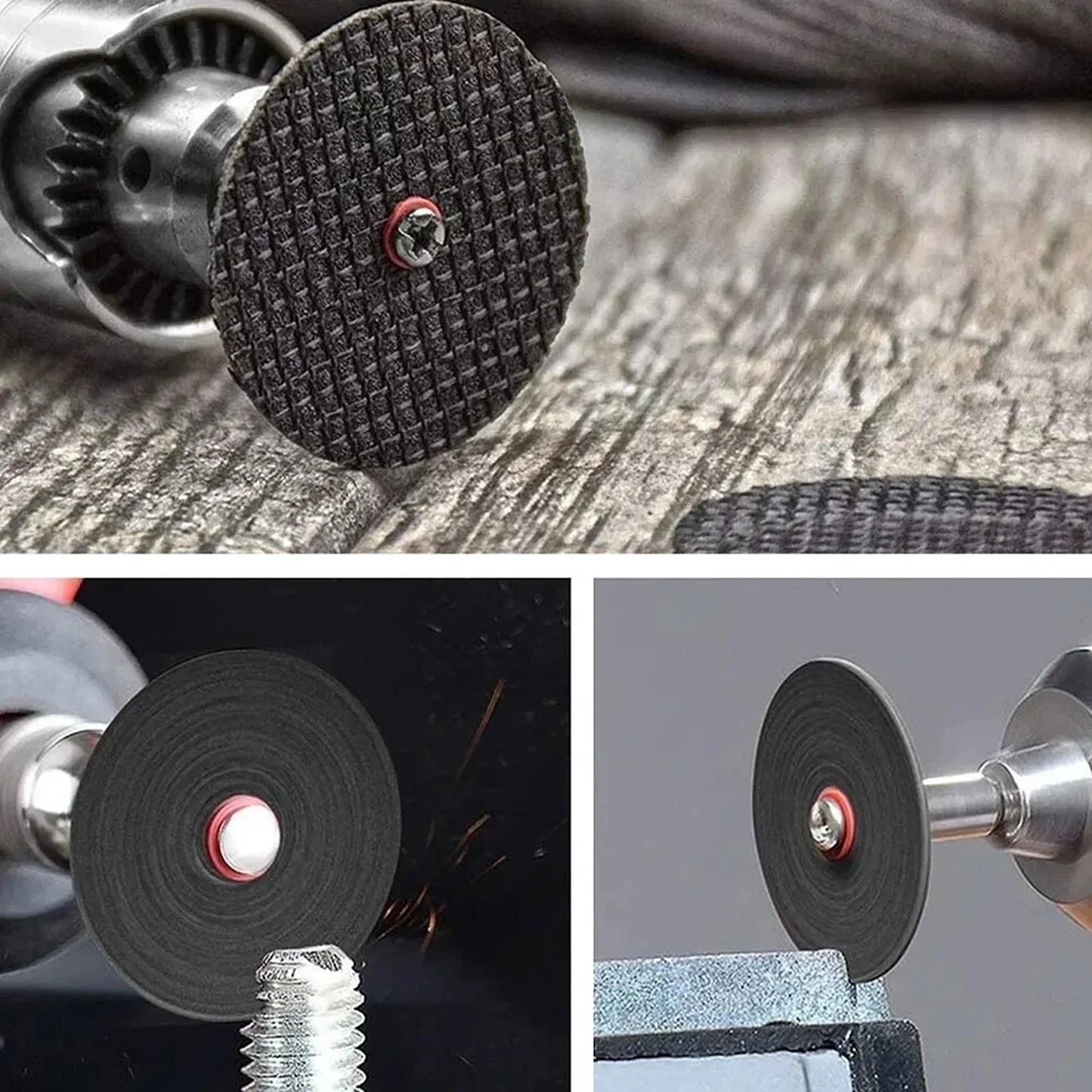 60Pcs 32mm Mini Cutting Disc Set For Dremel Rotary Tool With Mandrel