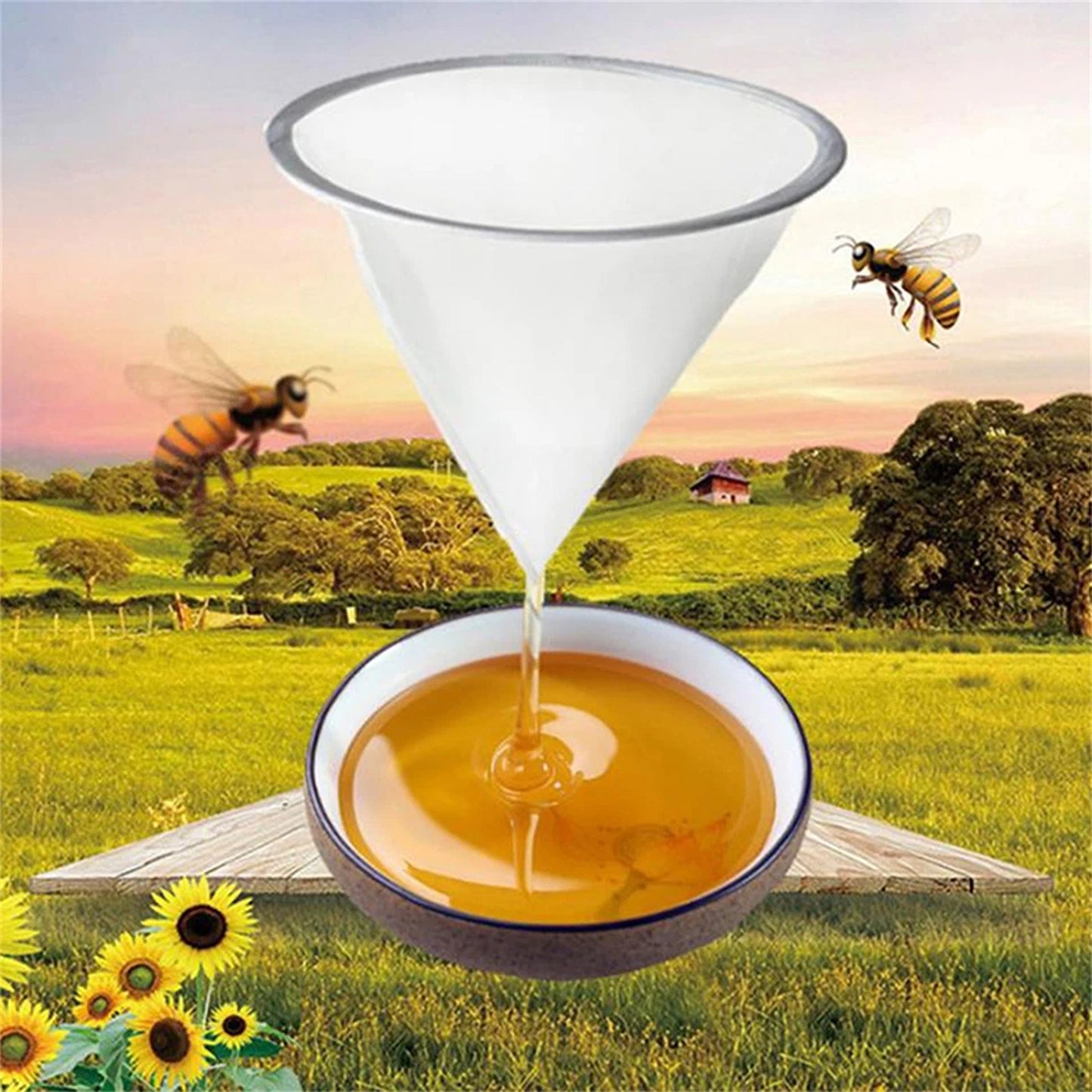 4 Piece 150 Mesh Honey Strainer Filter Set