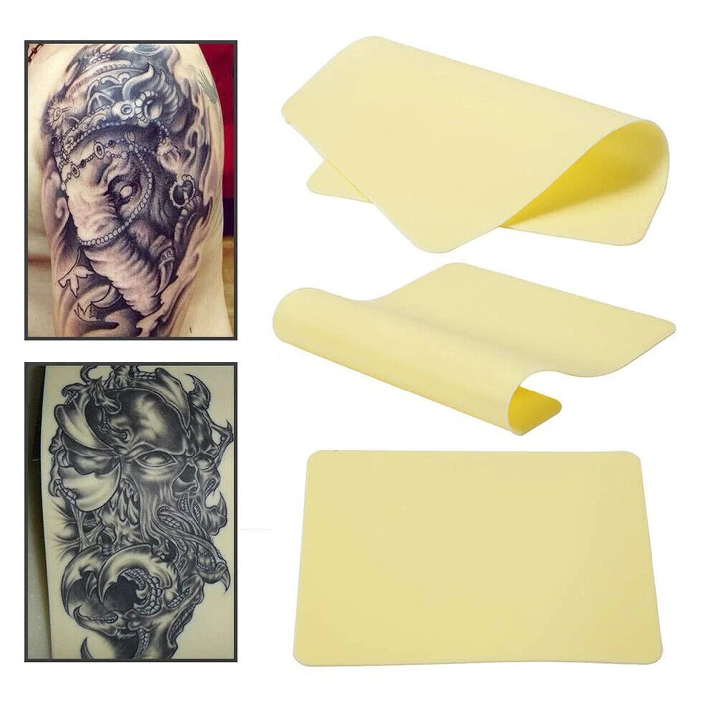 1/3mm Thickness Tattoo Practice Skin Silicone Fake Skin Pad for Beginner - 10x