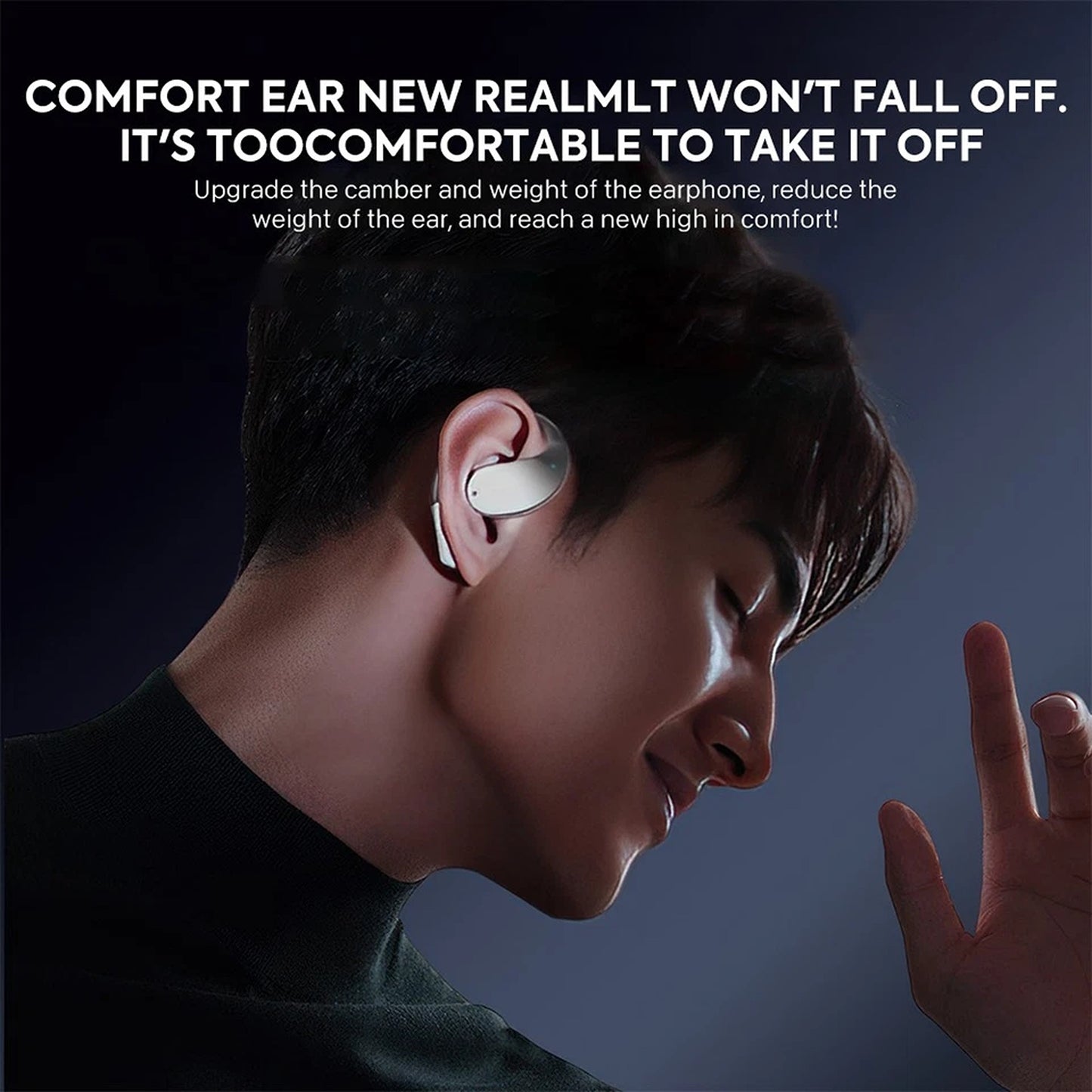 White Wireless Bluetooth Earphones Sport Gym Earbuds With Microphone Sweatproof
