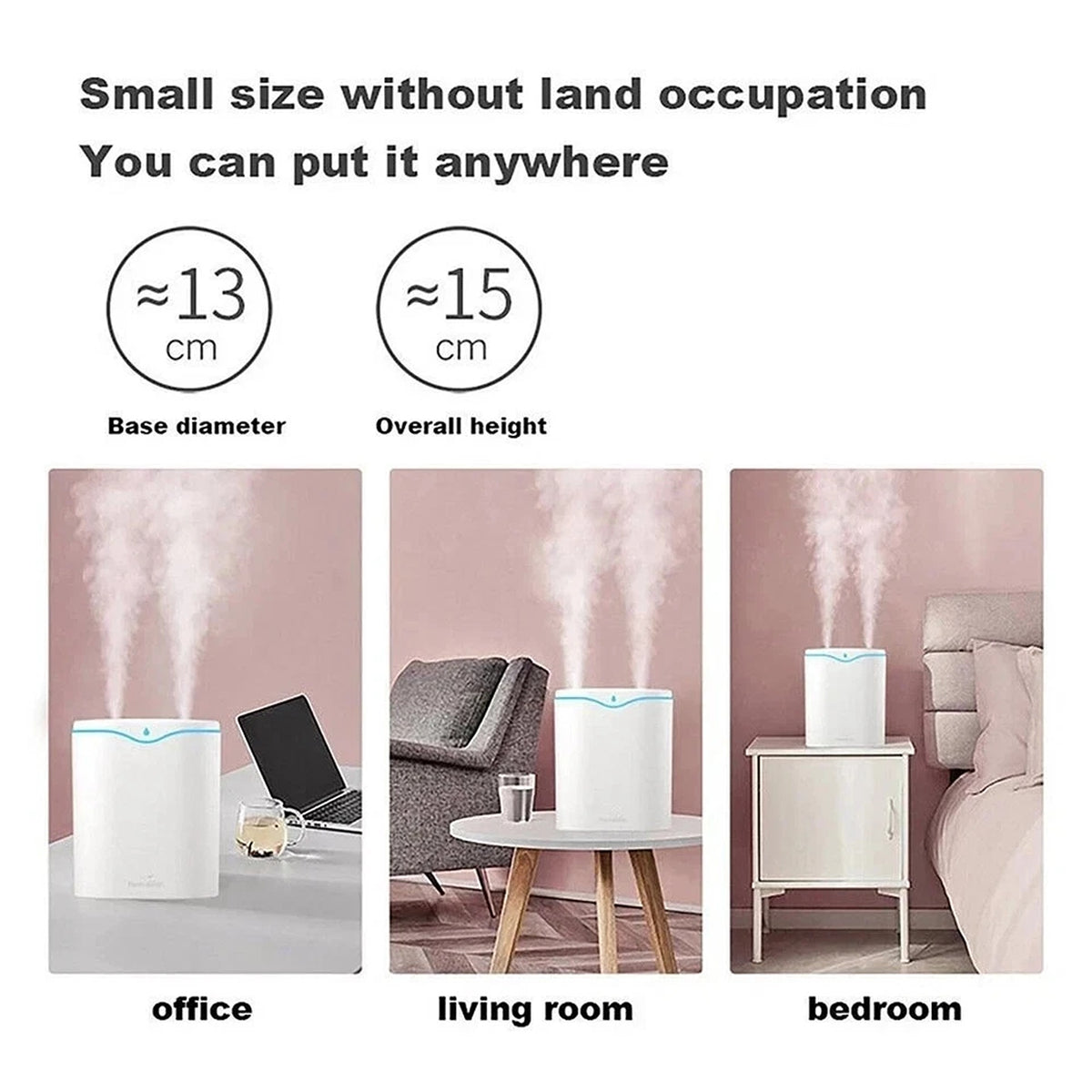 2L Ultrasonic Cool Mist Air Humidifier Aroma Diffuser for Home Bedroom
