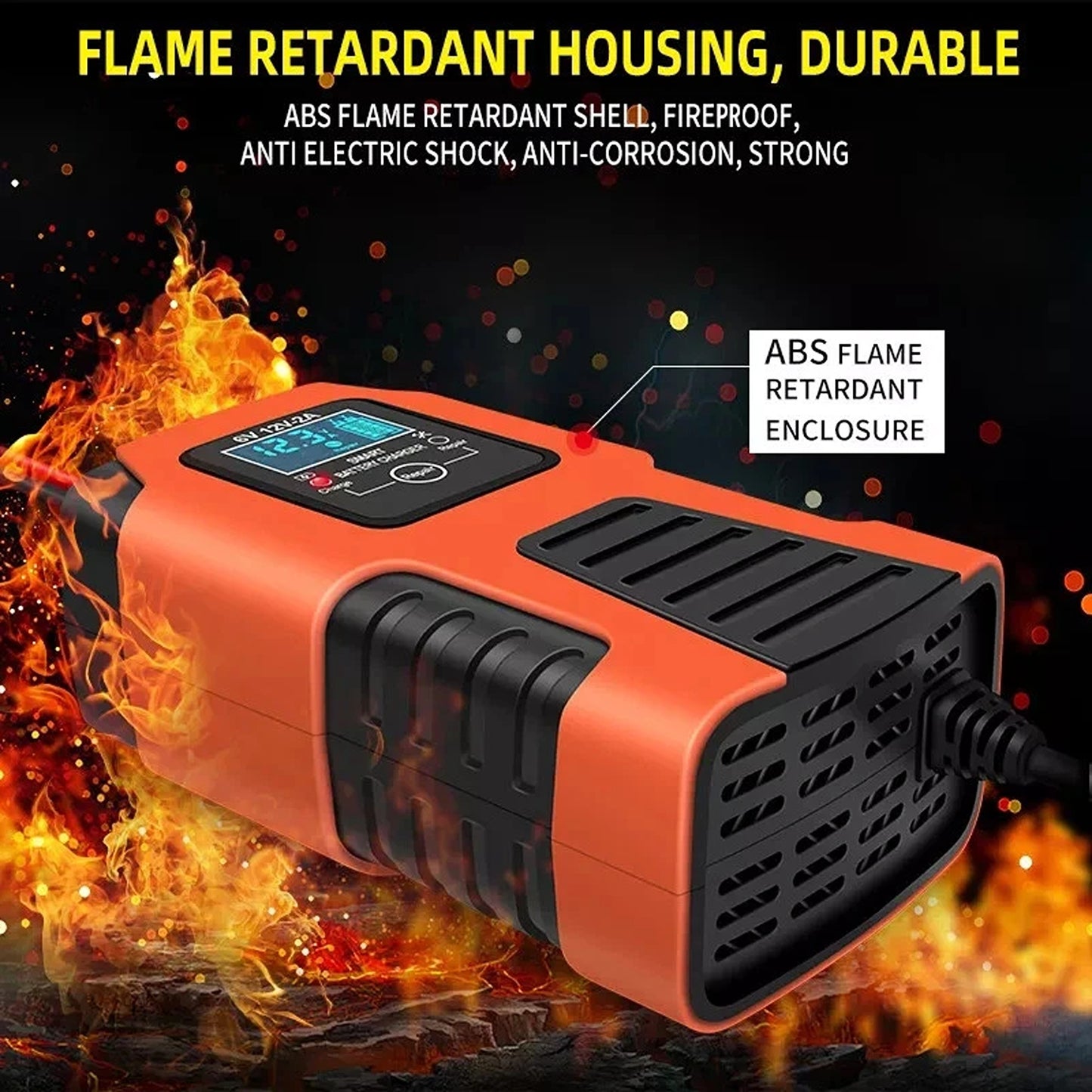 6V 12V Smart Battery Charger for Cars and Motorcycles