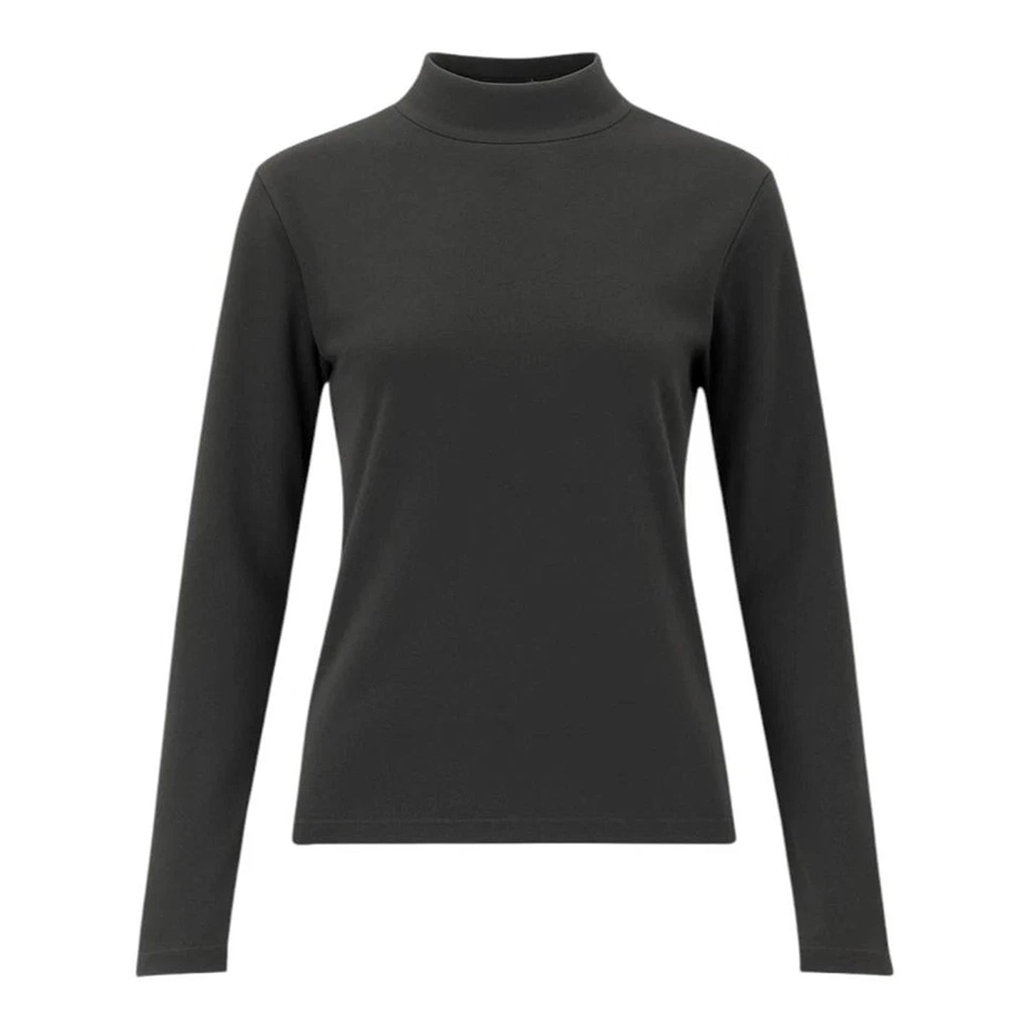 Grey Unisex Thermal Fleece Mock Neck Base Layer Top