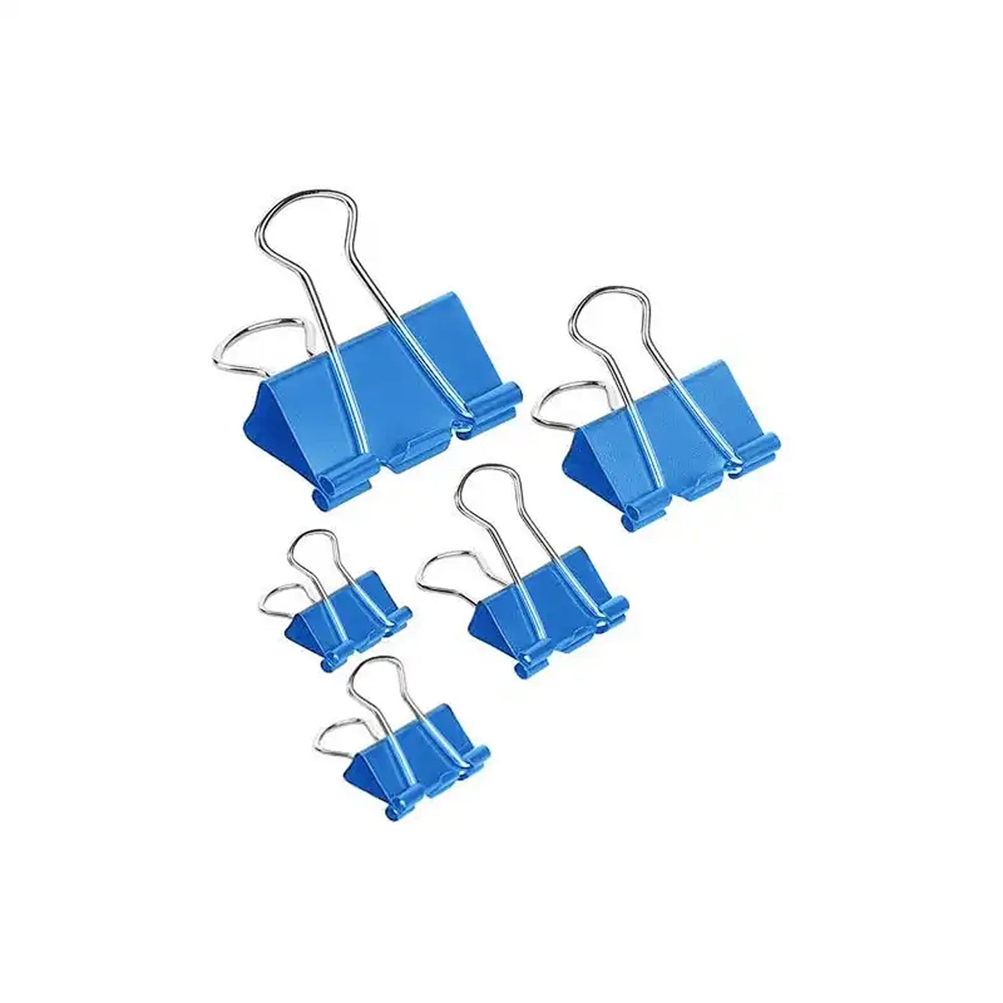 Blue Bulldog Foldback Clips Document Paper Clamps 19mm/25mm/41mm/51mm - 20x