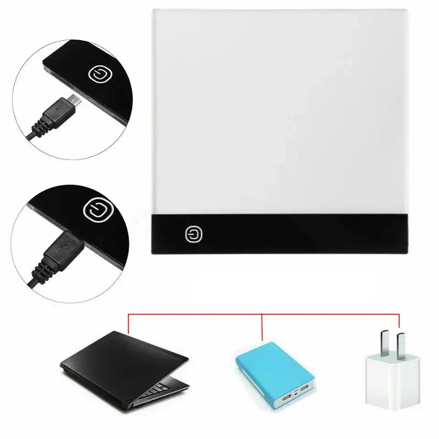 A4 LED Light Box Tracing Drawing Board Art Pad Adjustable Light