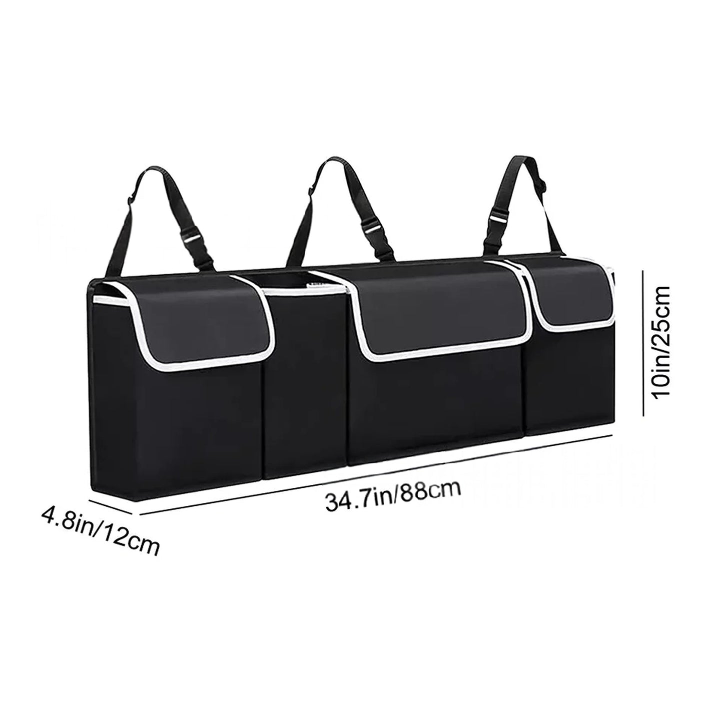 Car Boot Organiser Back Seat Hanger Large Storage Bag Pocket Travel Hanging