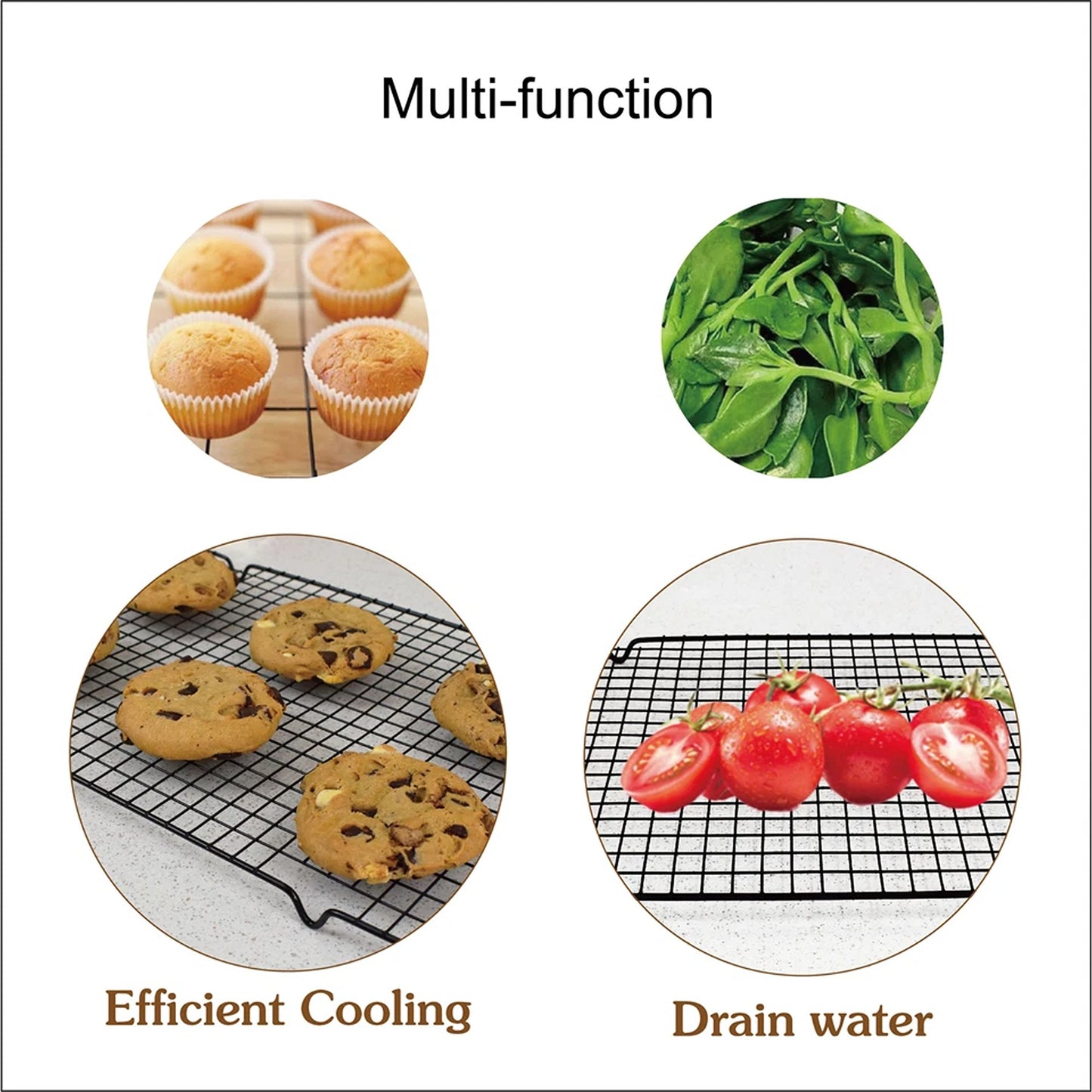 Non Stick Baking Cooling Rack for Cakes and Cookies
