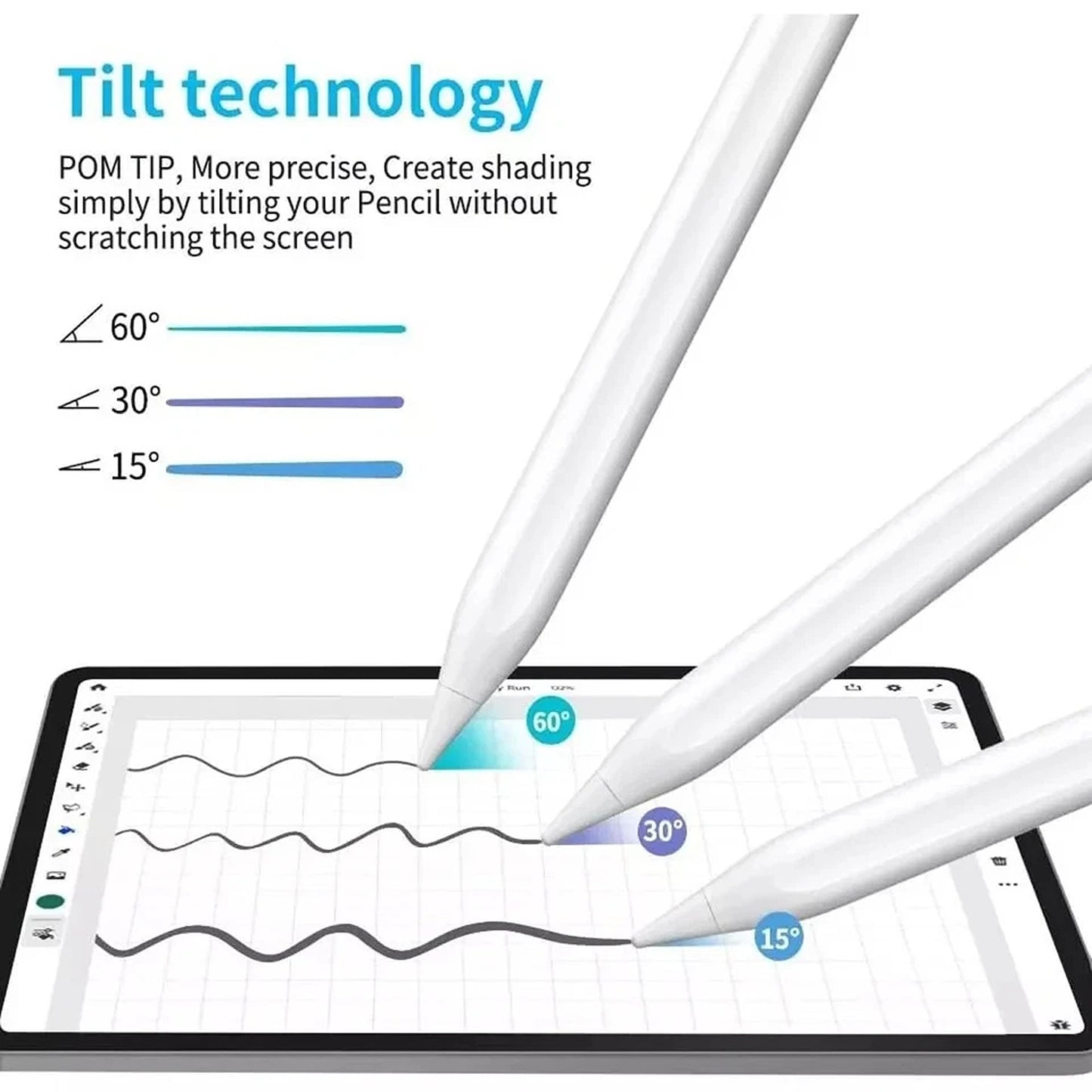 Apple Pencil 2nd Generation Stylus Pen For iPad Pro 12.9 Inch 3rd 4th 5th Gen