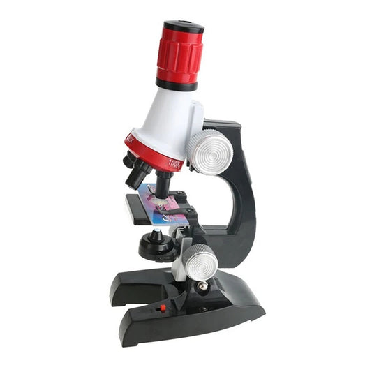 Kids Toy Microscope Science Kit 100X 400X 1200X Educational Lab Set