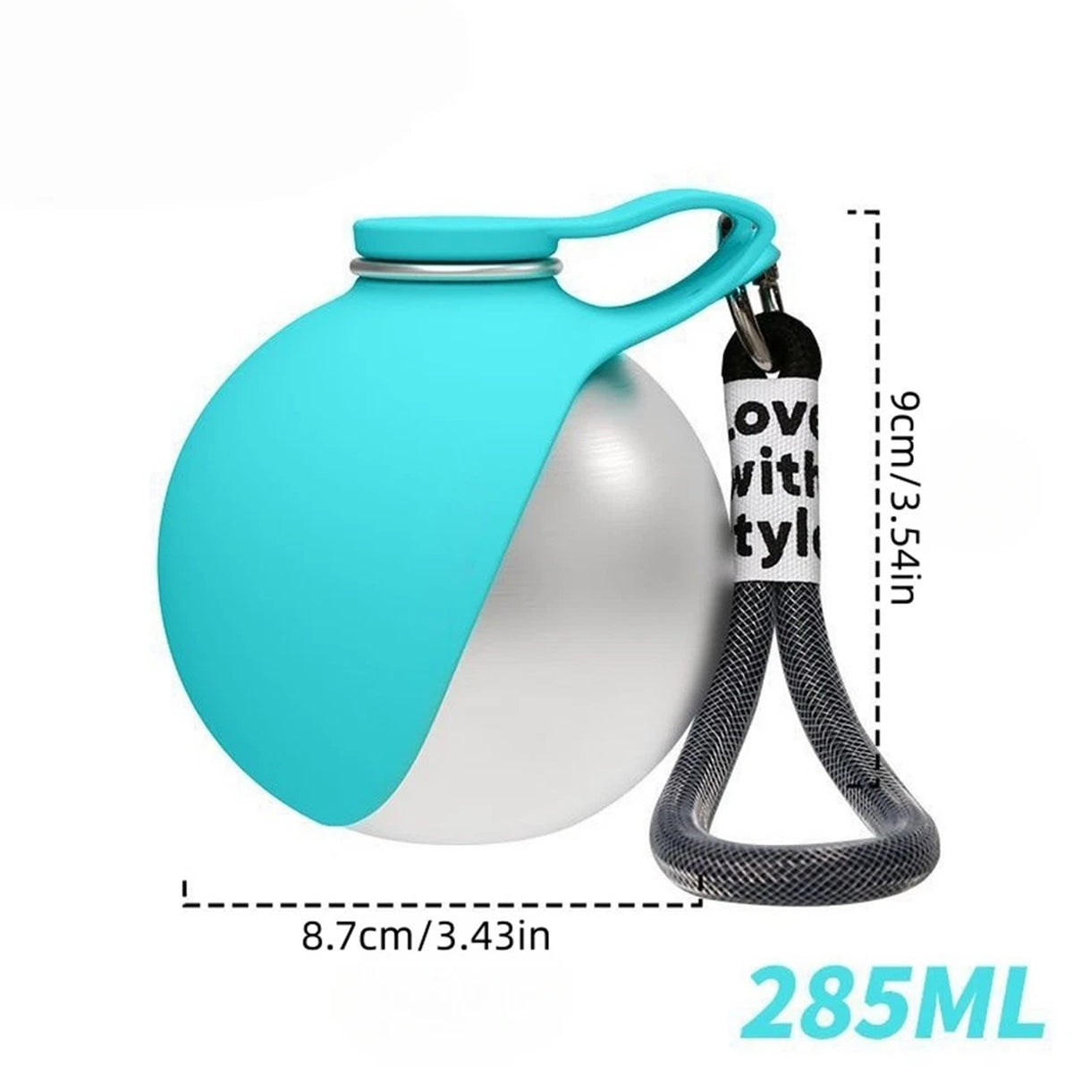 Dog and Cat Water Bottle Portable Travel Feeder Bowl for Outdoor Use