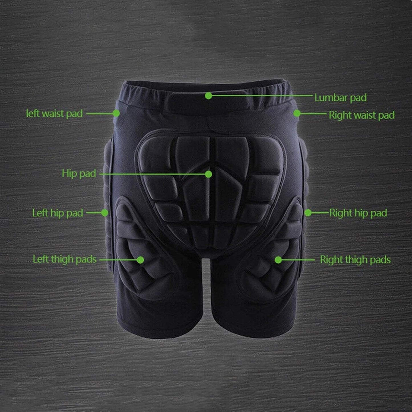 Padded Protective Shorts for Skiing Skateboarding and Snowboarding
