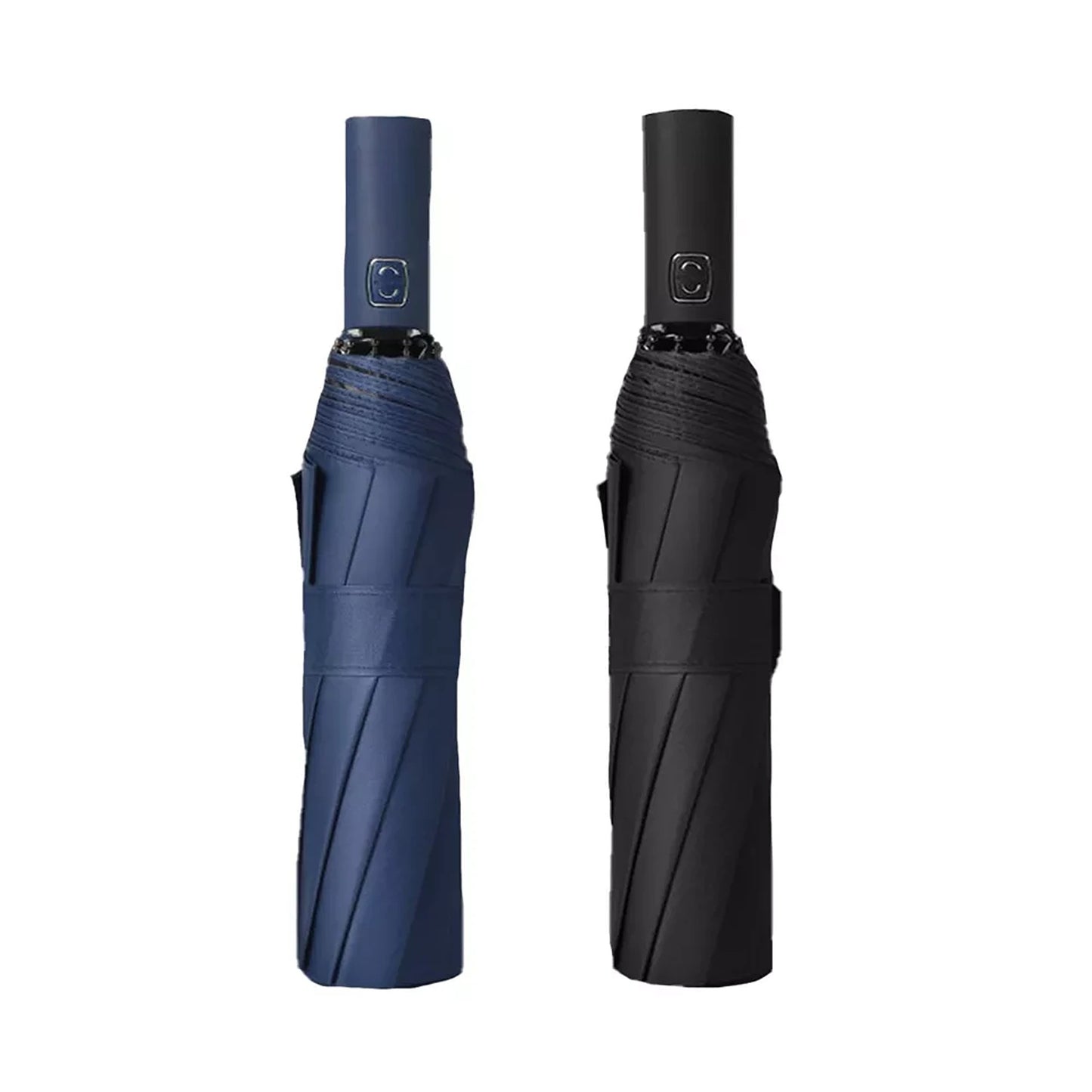 Automatic Folding Umbrella Auto Open Close Travel Windproof Anti-UV with 12 Ribs