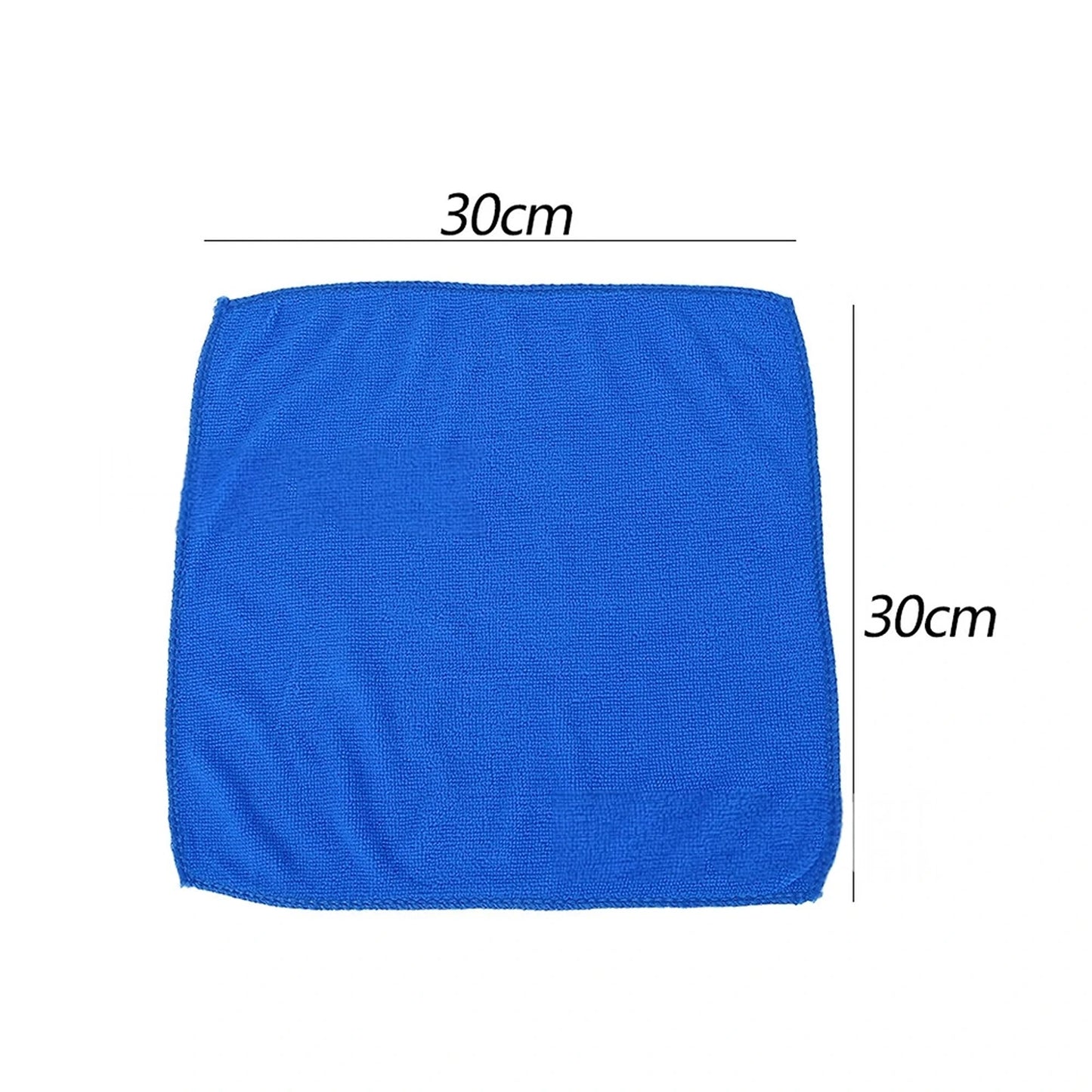 Blue Microfibre Cloths Car Cleaning Cloth Detailing Towels Washing Duster - 50x