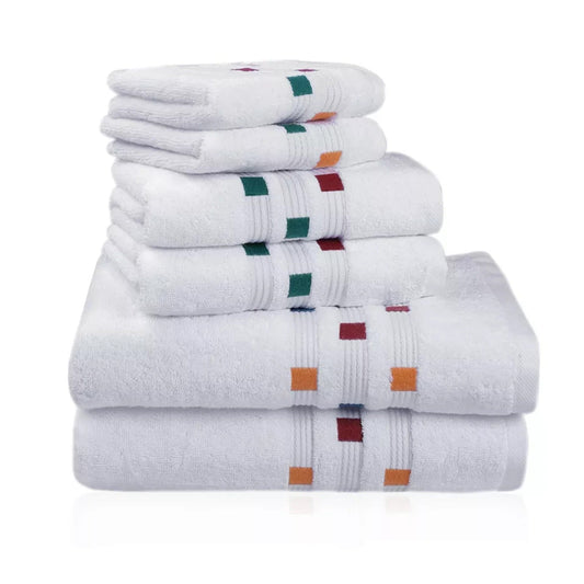 White Soft and Absorbent Luxury Cotton Towel Set 550 GSM