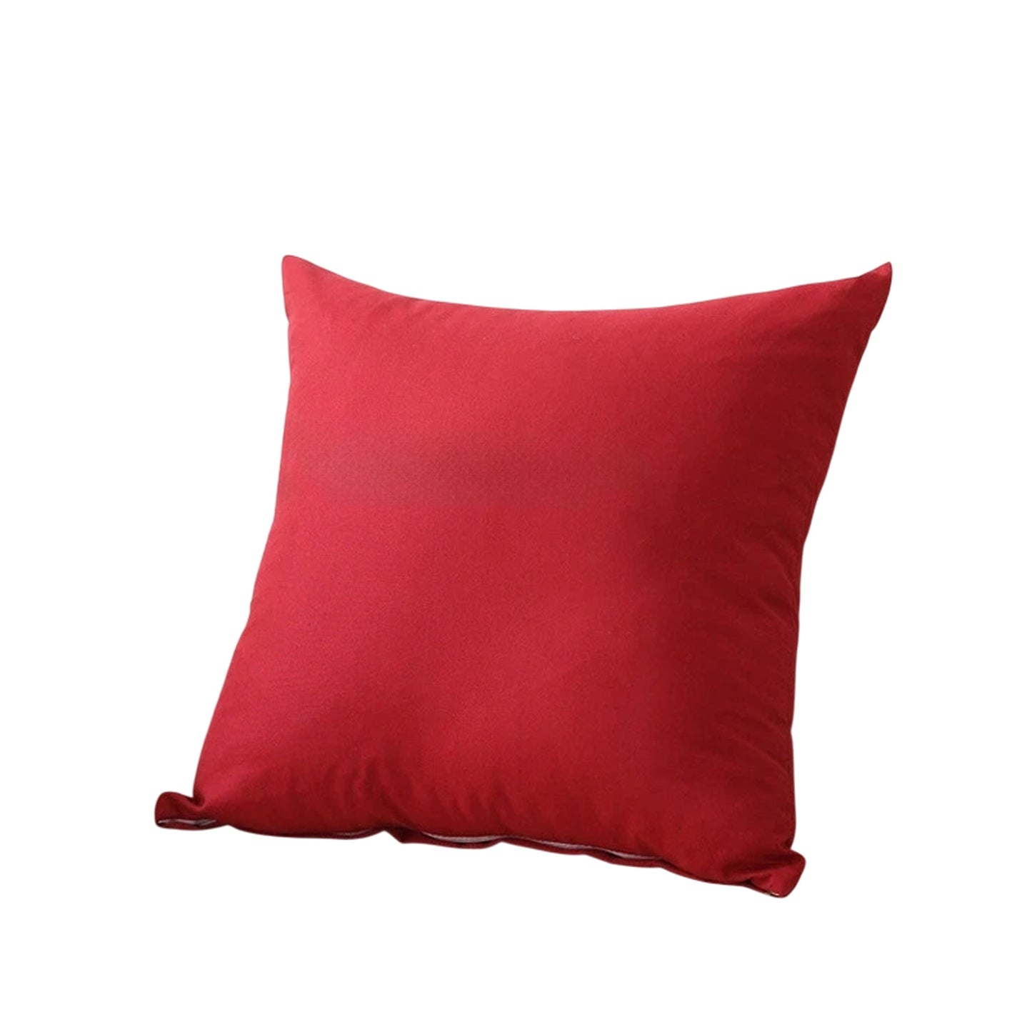 Burgundy Minimalist Plain Cushion Cover Soft Decorative Pillow Case