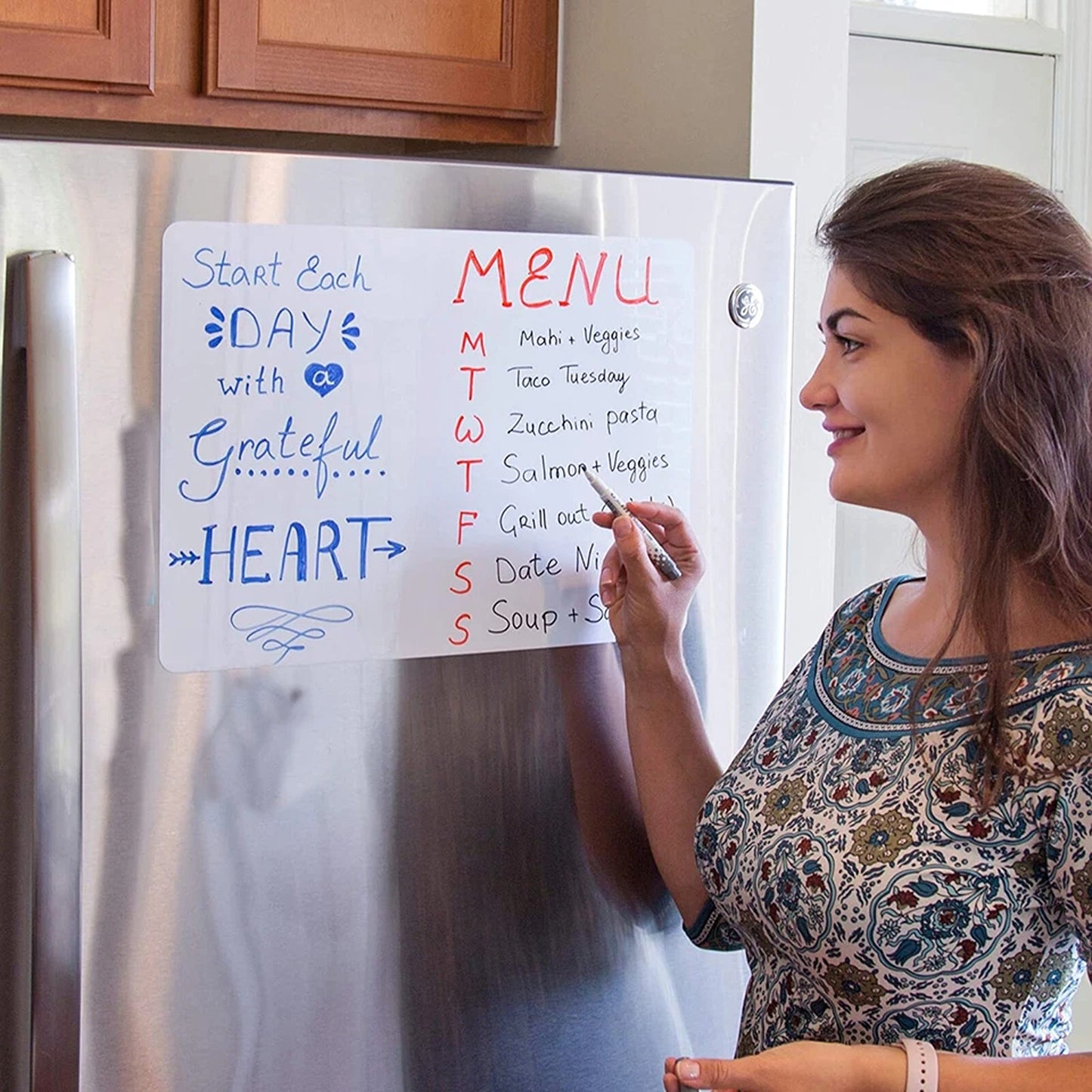 A3 Fridge Whiteboard Planner with Pen and Eraser