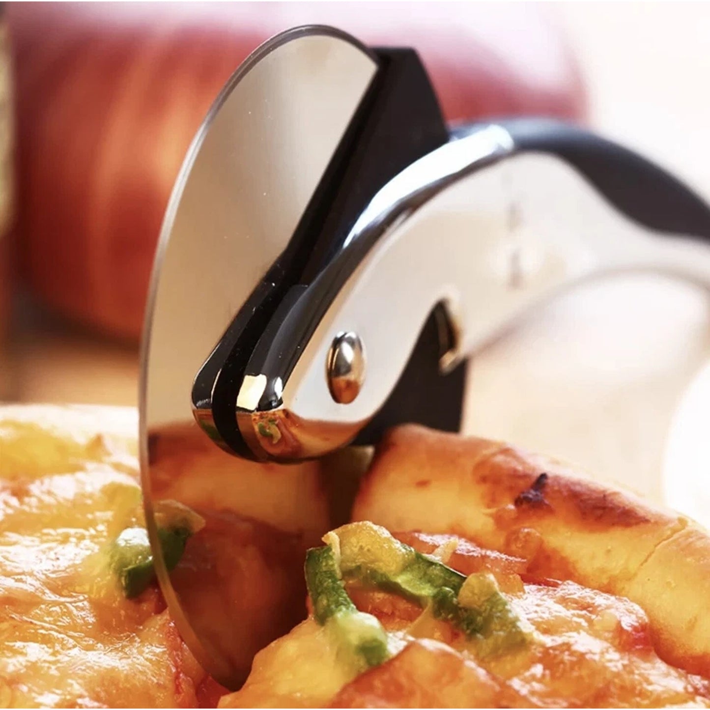 Pizza Wheel Cutter Stainless Steel Kitchen Tool