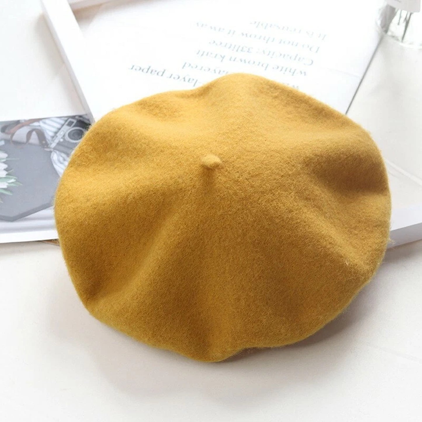 Womens Wool Beret Hat French Style Winter Cap