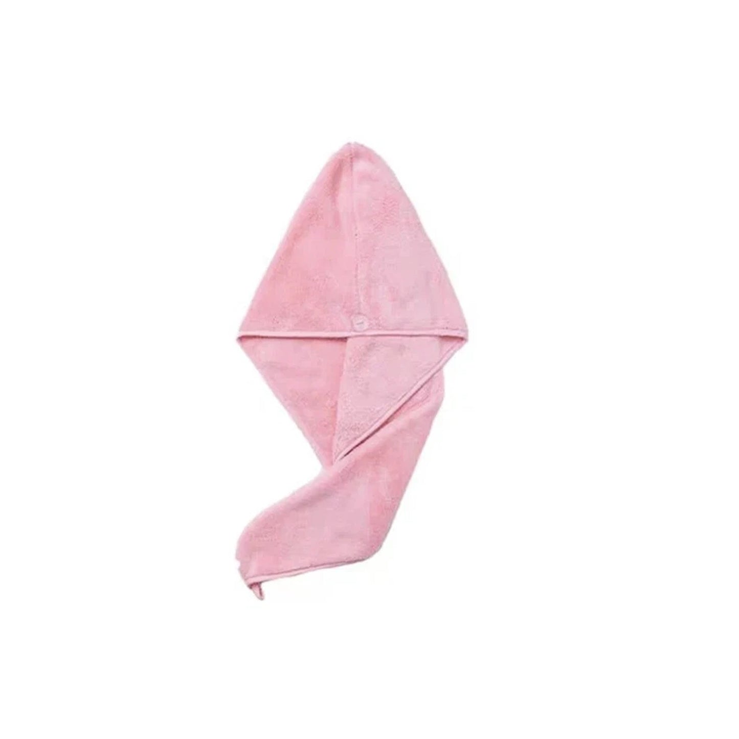 Pink Microfiber Hair Turban Towel for Bath and Beauty Care