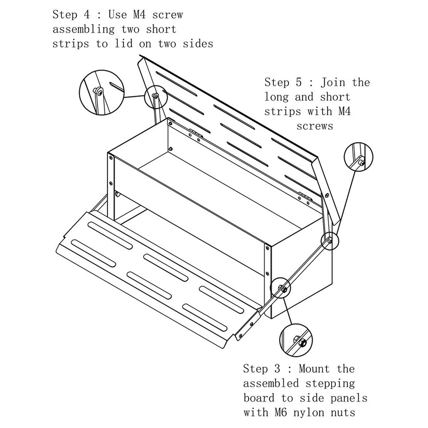 8.2L Automatic Treadle Chicken Feeder Galvanized Steel