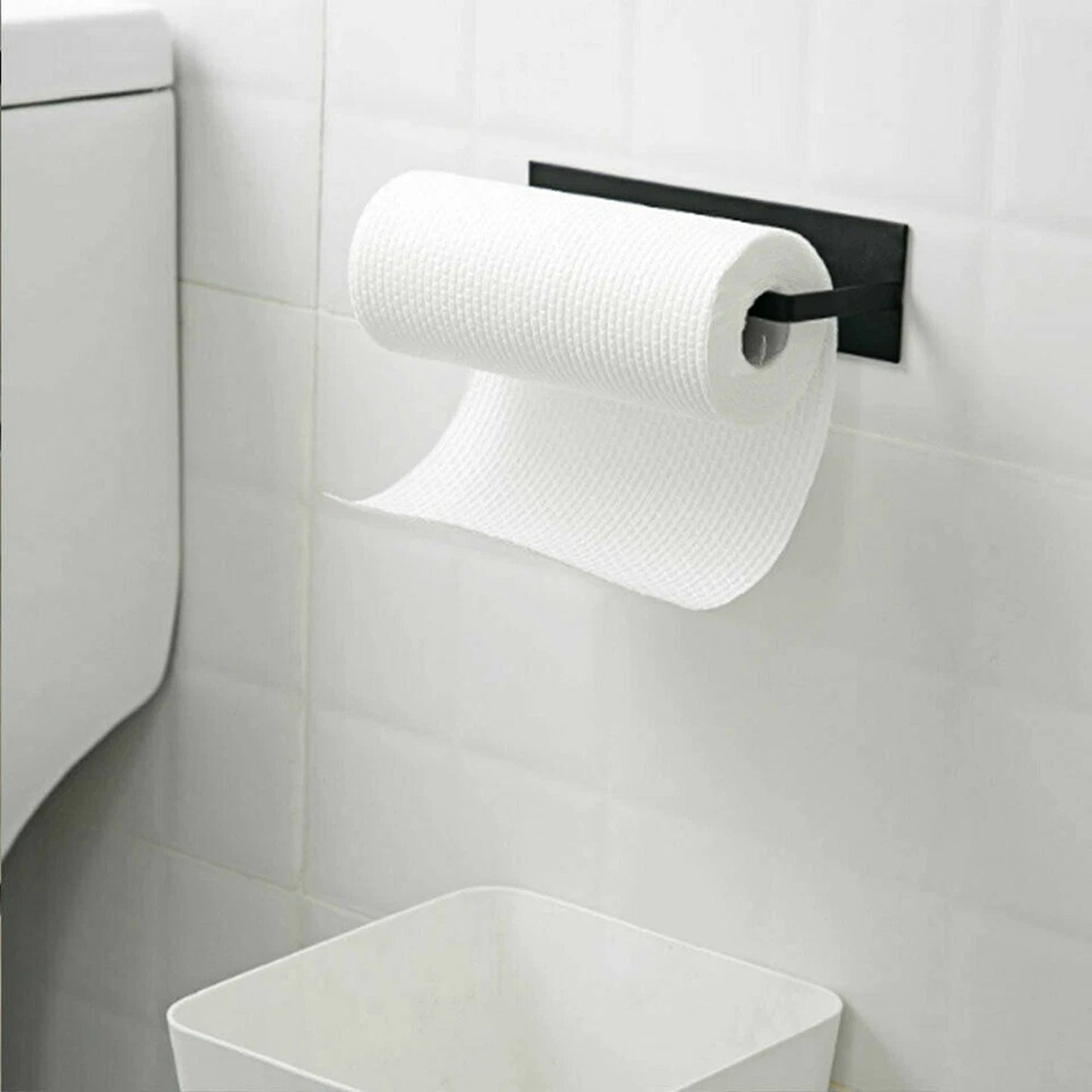 Paper Towel Holder Under Cabinet Rack Kitchen Roll Organizer 2pcs