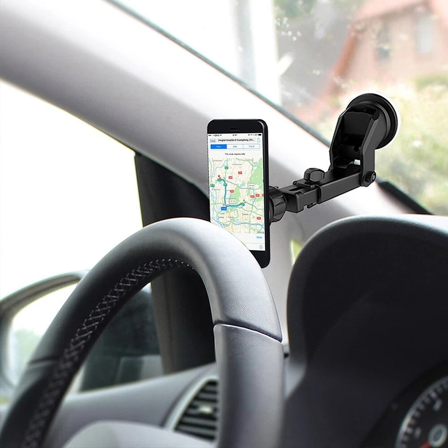 360 Degree Magnetic Car Phone Holder with Telescopic Arm