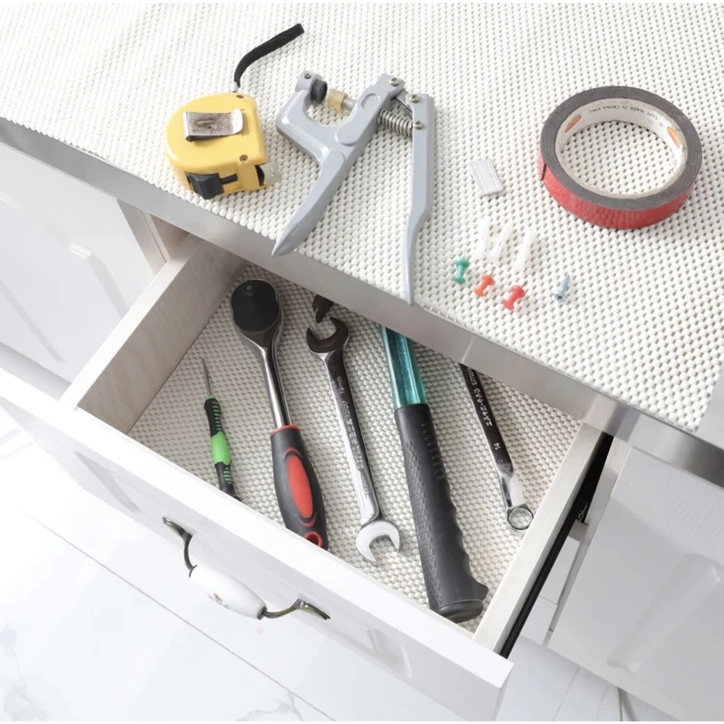 Multi Purpose Anti Slip Mat Roll for Shelves and Drawers