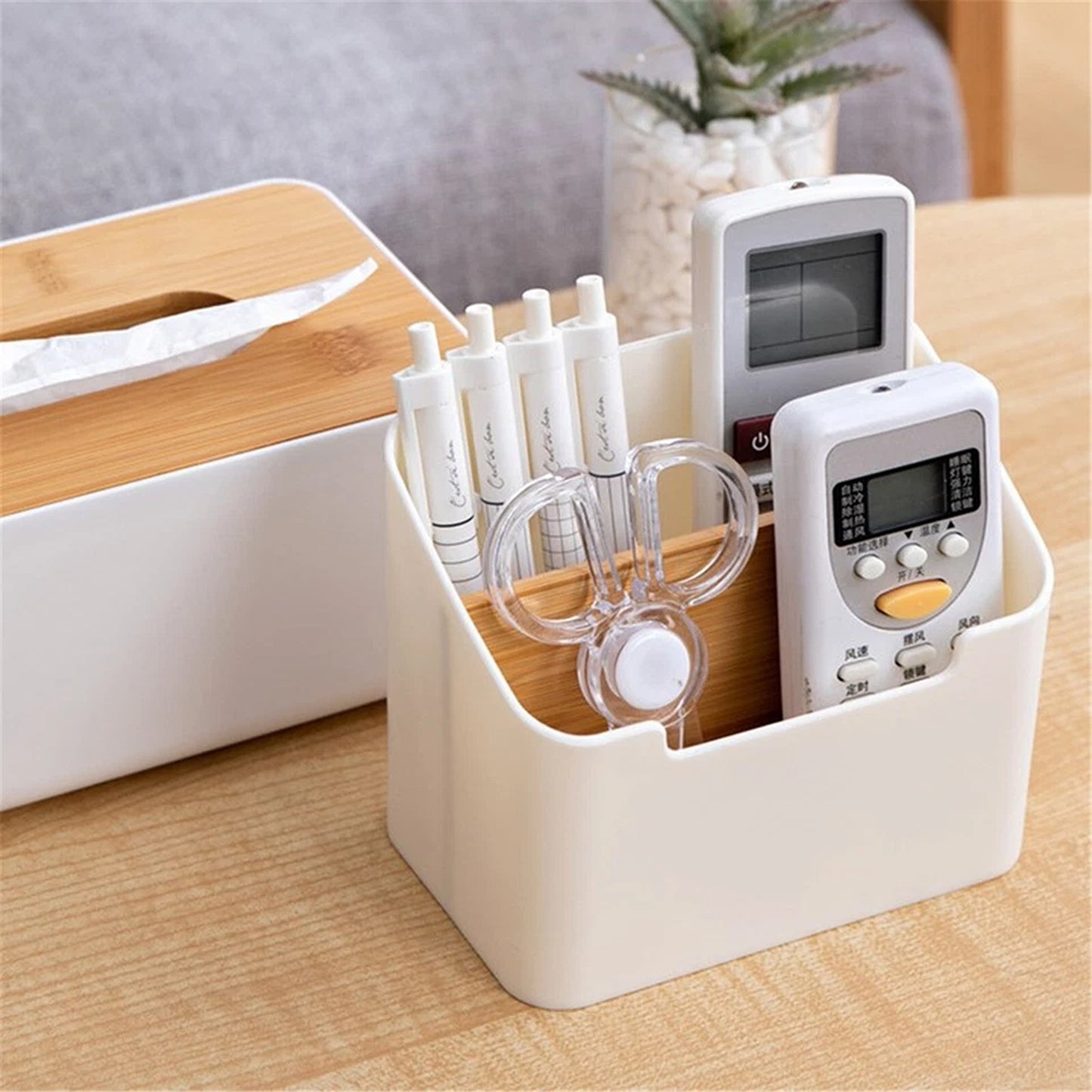 Multi Purpose Desk Organizer Holder for Phone and Remote Controls