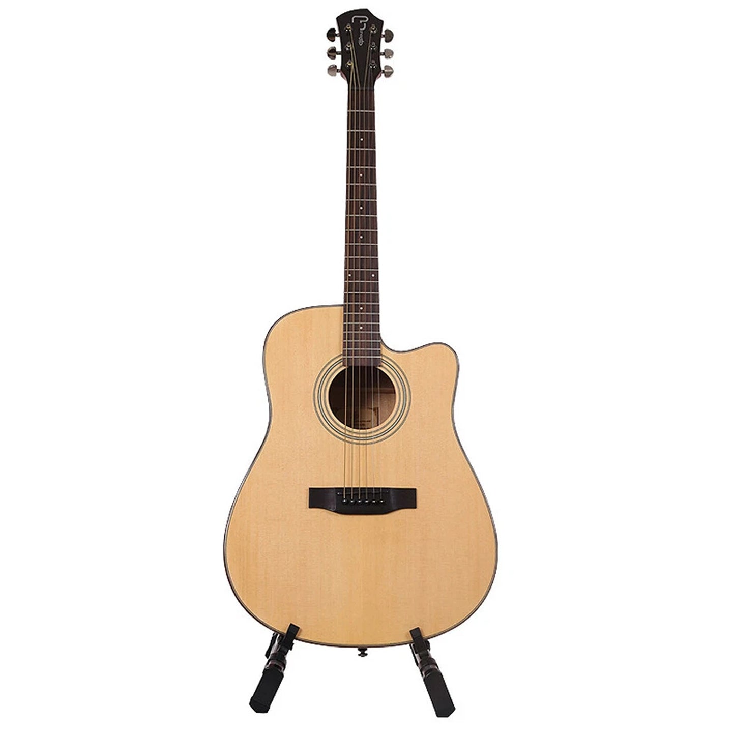 Red Folding Guitar Floor Stand for Electric Acoustic and Bass