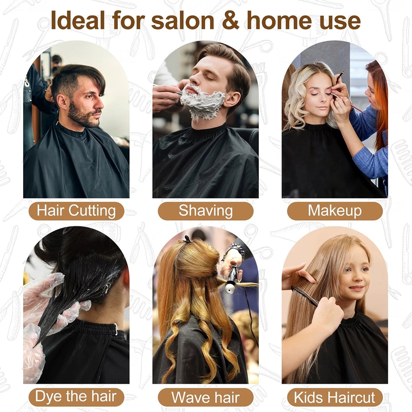 Hairdressing Cape for Salon and Home Use