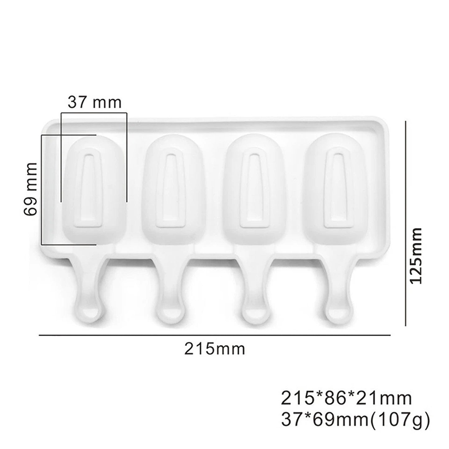 Silicone Frozen Treat Maker for Ice Cream and Popsicles