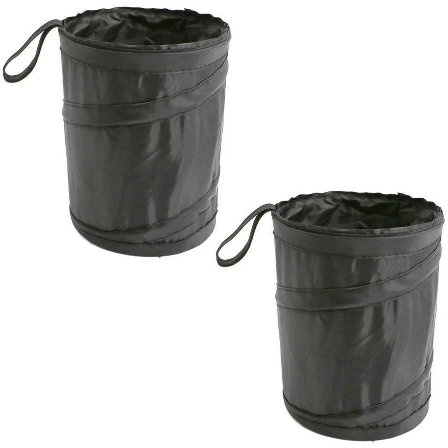 2pc Foldable Car Rubbish Bin Waterproof Garbage Storage Organizer