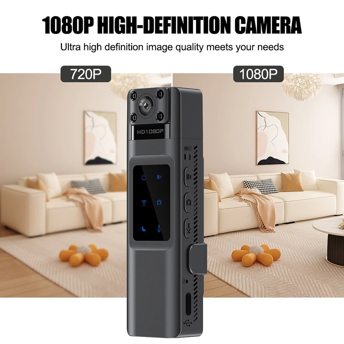 Portable 1080P Body Camera Pocket Clip DVR Video Recorder