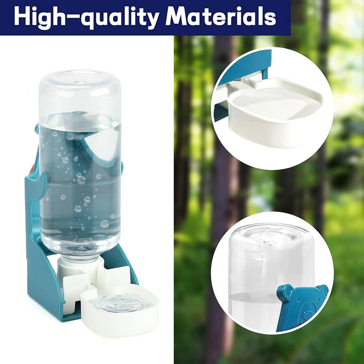 Bird Cage Water Dispenser 500ML Automatic Parrot Feeder
