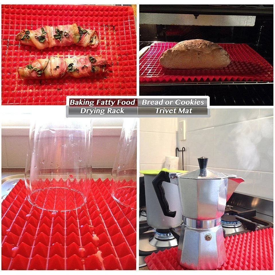 Silicone Cooking Mat with Pyramid Design